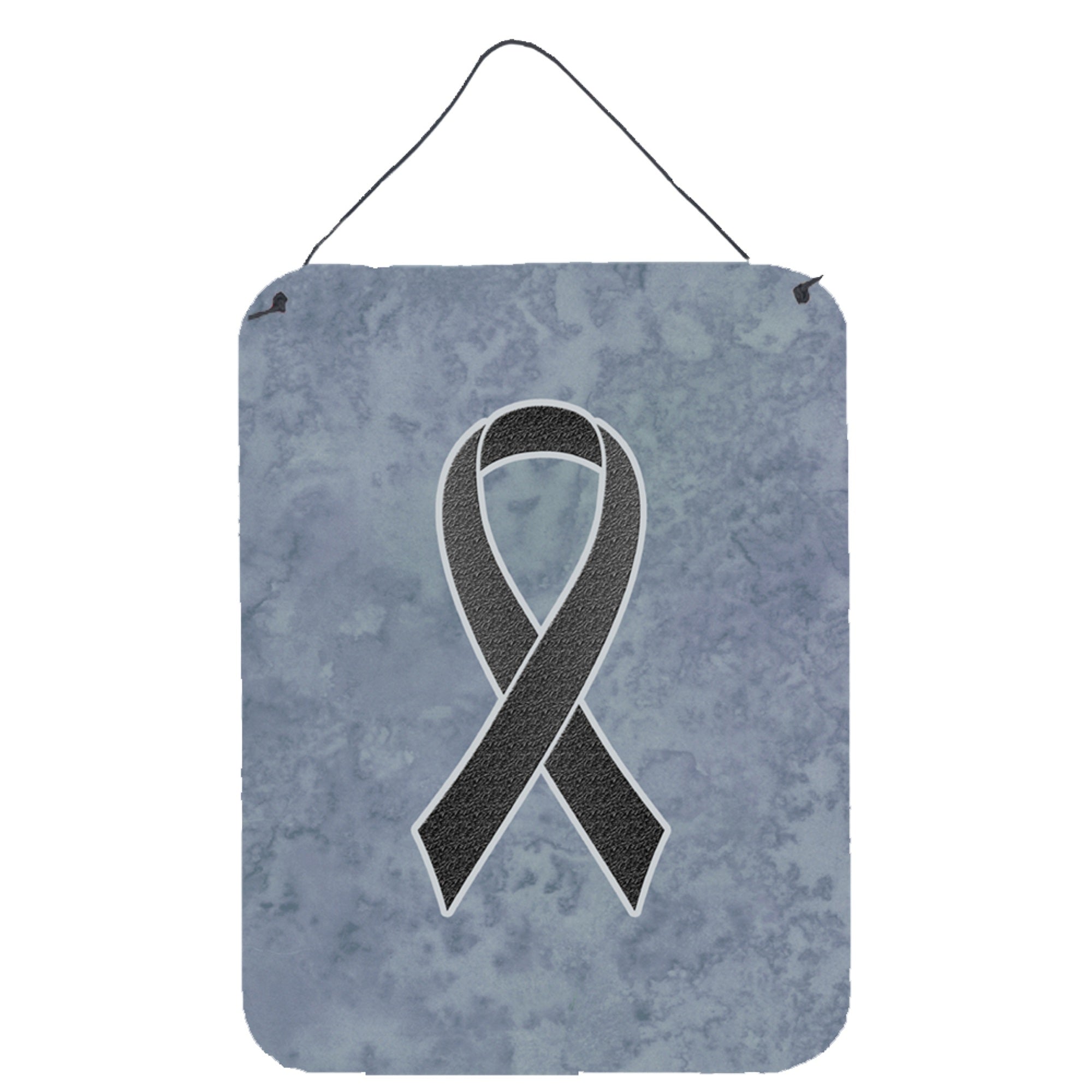 'Caroline'S Treasures Black Ribbon For Melanoma Cancer Awareness Wall Or Door Hanging Prints, 16'''' X 12''''''