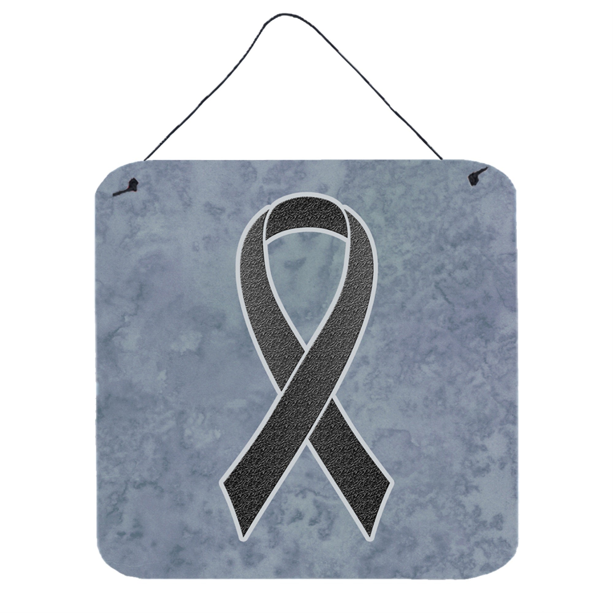 'Caroline'S Treasures Black Ribbon For Melanoma Cancer Awareness Wall Or Door Hanging Prints, 6 X 6''''''