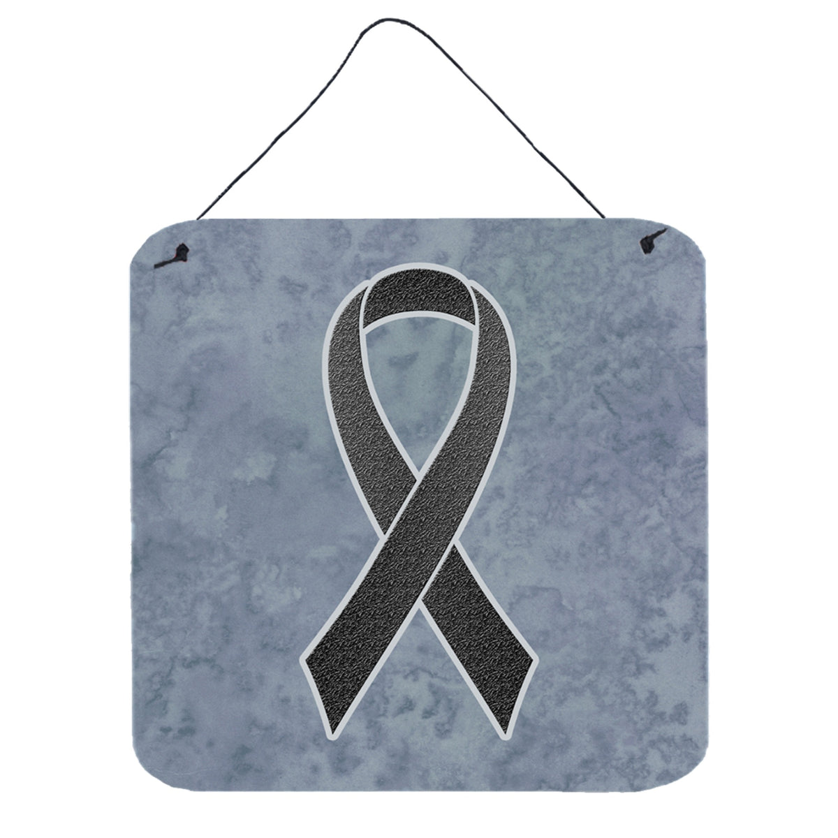 'Caroline'S Treasures Black Ribbon For Melanoma Cancer Awareness Wall Or Door Hanging Prints, 6 X 6''''''