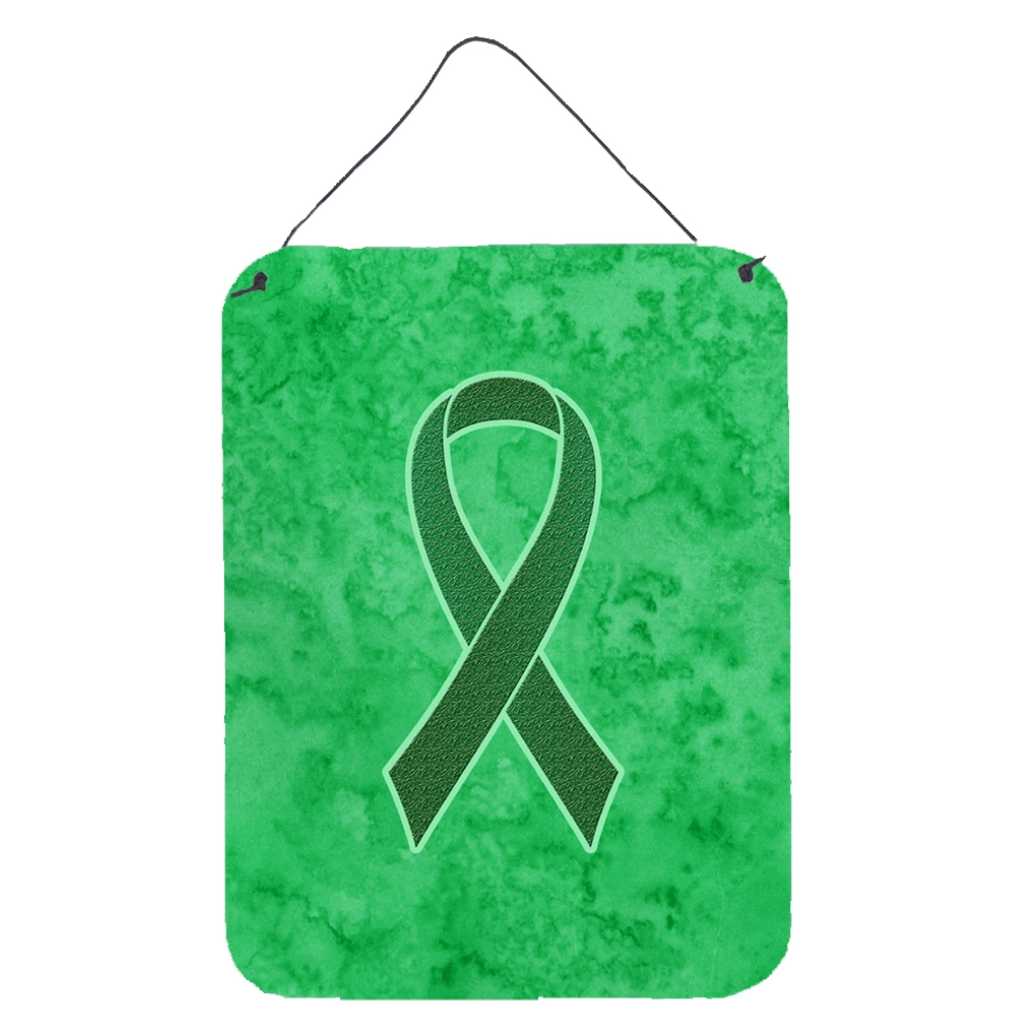 'Caroline'S Treasures Kelly Green Ribbon For Kidney Cancer Awareness Wall Or Door Hanging Prints, 16'''' X 12''''''