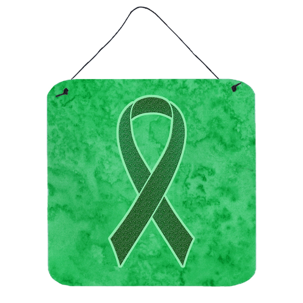 'Caroline'S Treasures Kelly Green Ribbon For Kidney Cancer Awareness Wall Or Door Hanging Prints, 6 X 6''''''