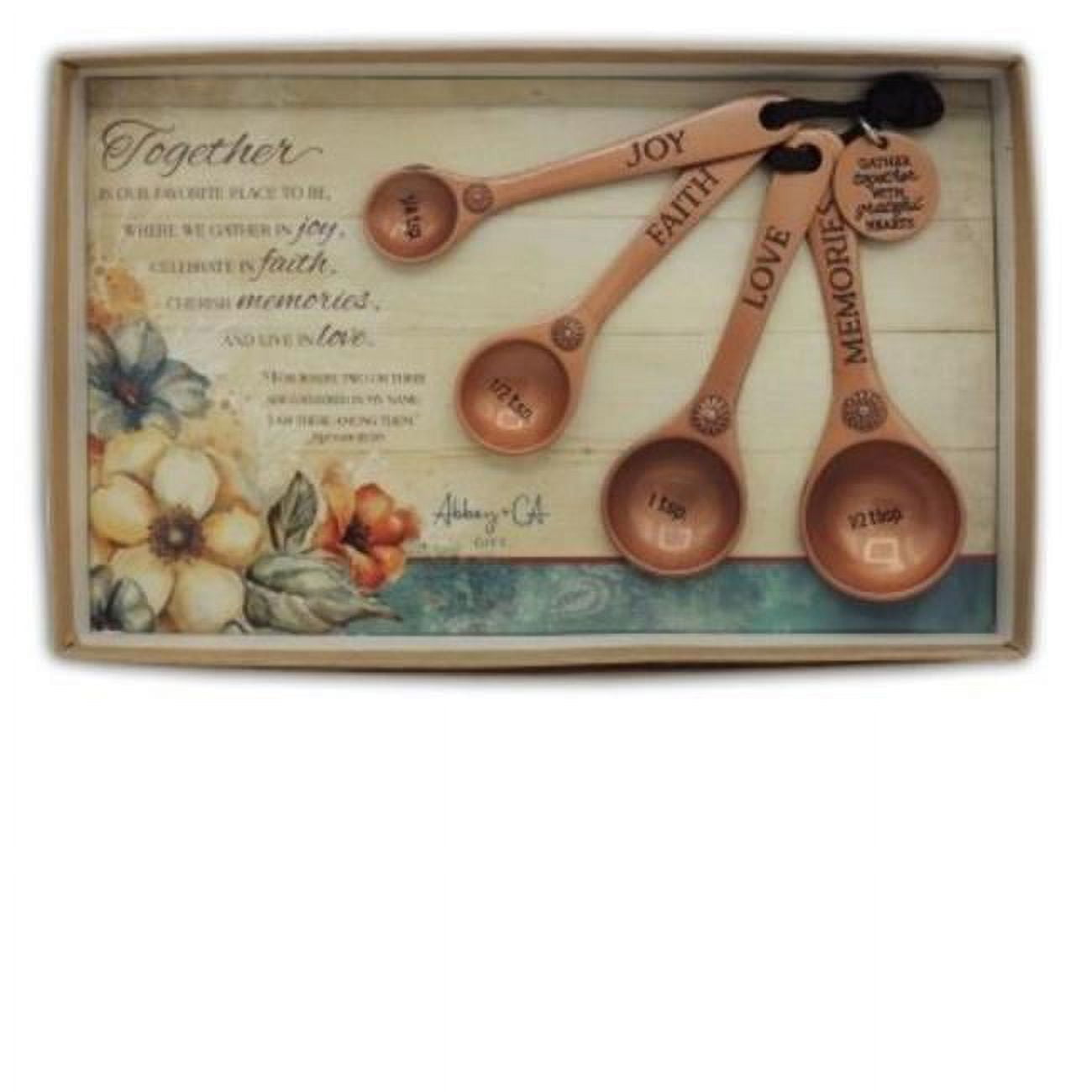 CA Gift 256095 Measuring Spoons  Together is Our Favorite Place - Set of 4