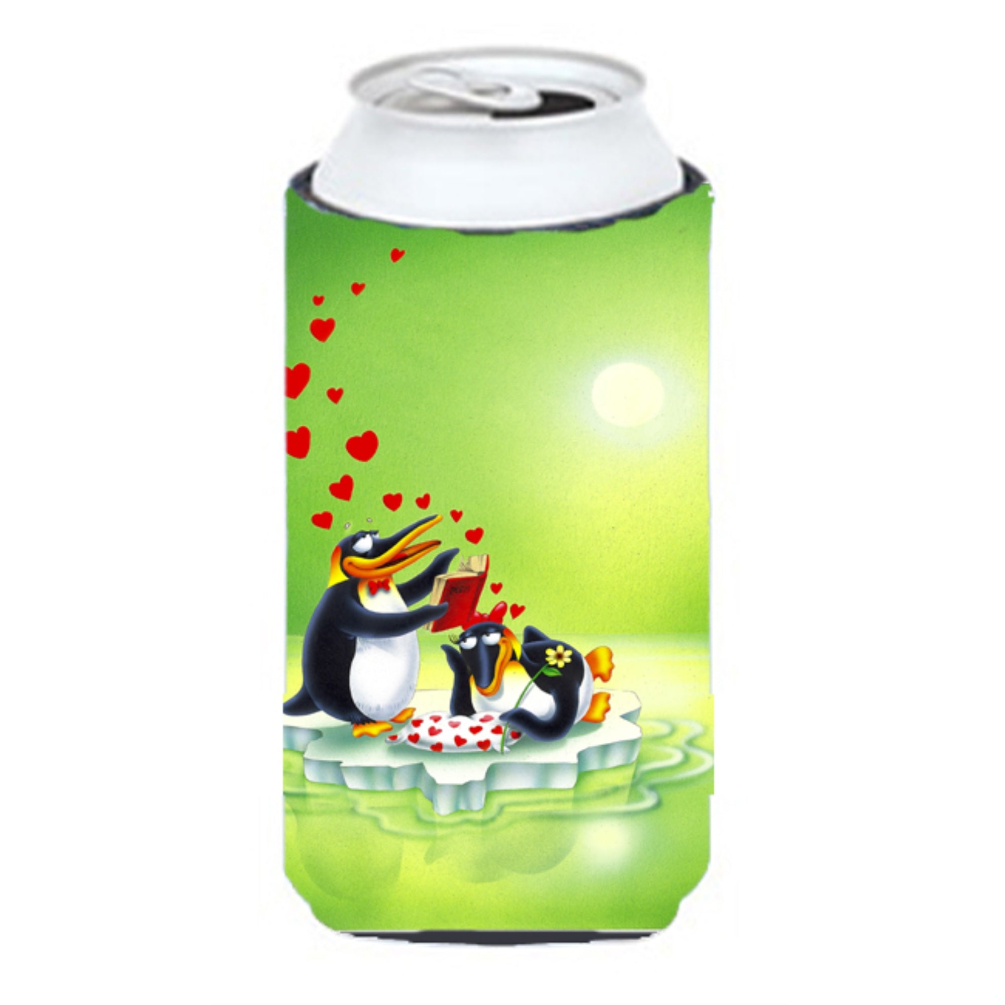 'Caroline'S Treasures Aph0246Tbc My Love Song Penguins Tall Boy Koozie Hugger, Multicolor''