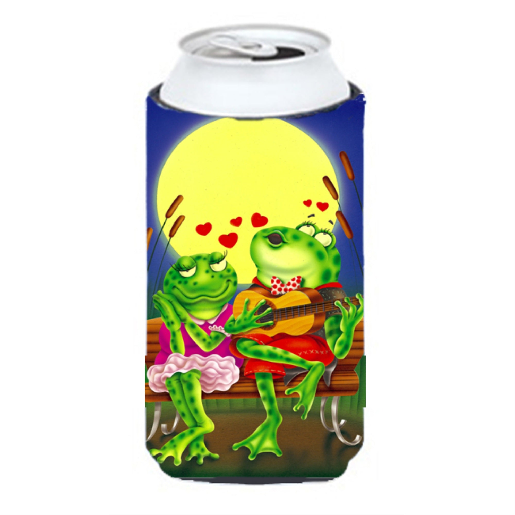 'Caroline'S Treasures Aph0522Tbc Frog Love Songs Tall Boy Koozie Hugger, Multicolor''