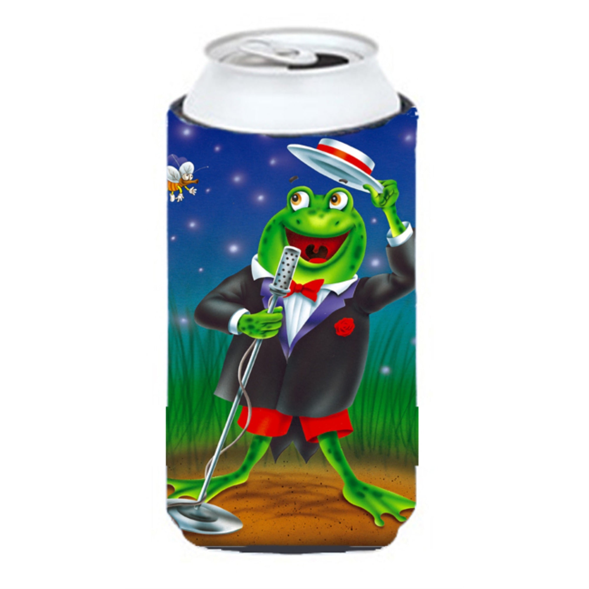 'Caroline'S Treasures Aph0523Tbc Frog Comedy Routine Tall Boy Koozie Hugger, Multicolor''