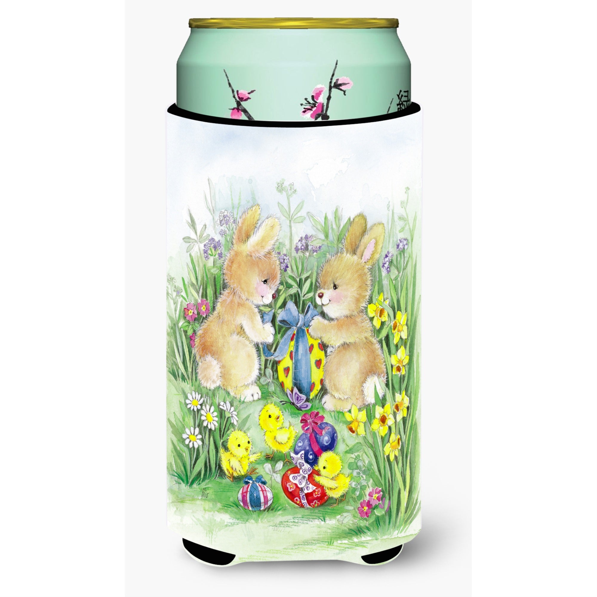 'Caroline'S Treasures Brown Easter Bunnies With Eggs Tall Boy Beverage Insulator Hugger, Multicolor''