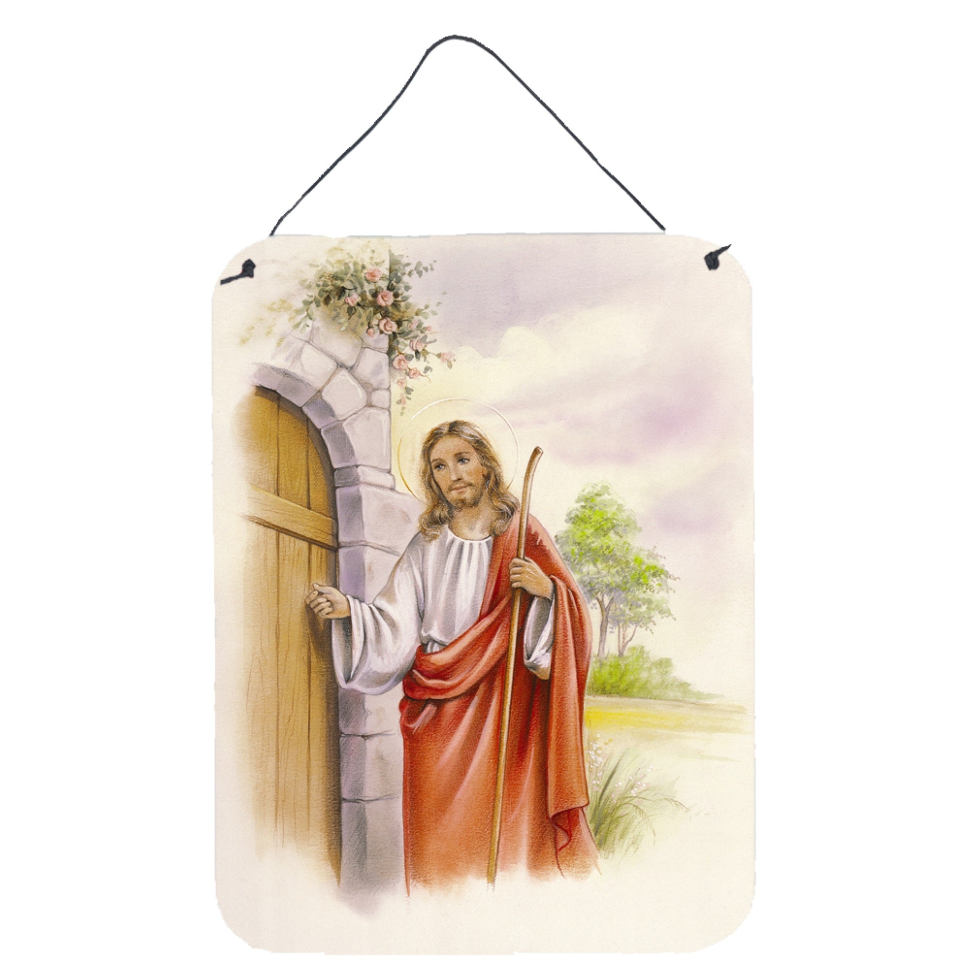 'Caroline'S Treasures Jesus Knocking Door Hanging Prints Wall-Decor, Multicolor''