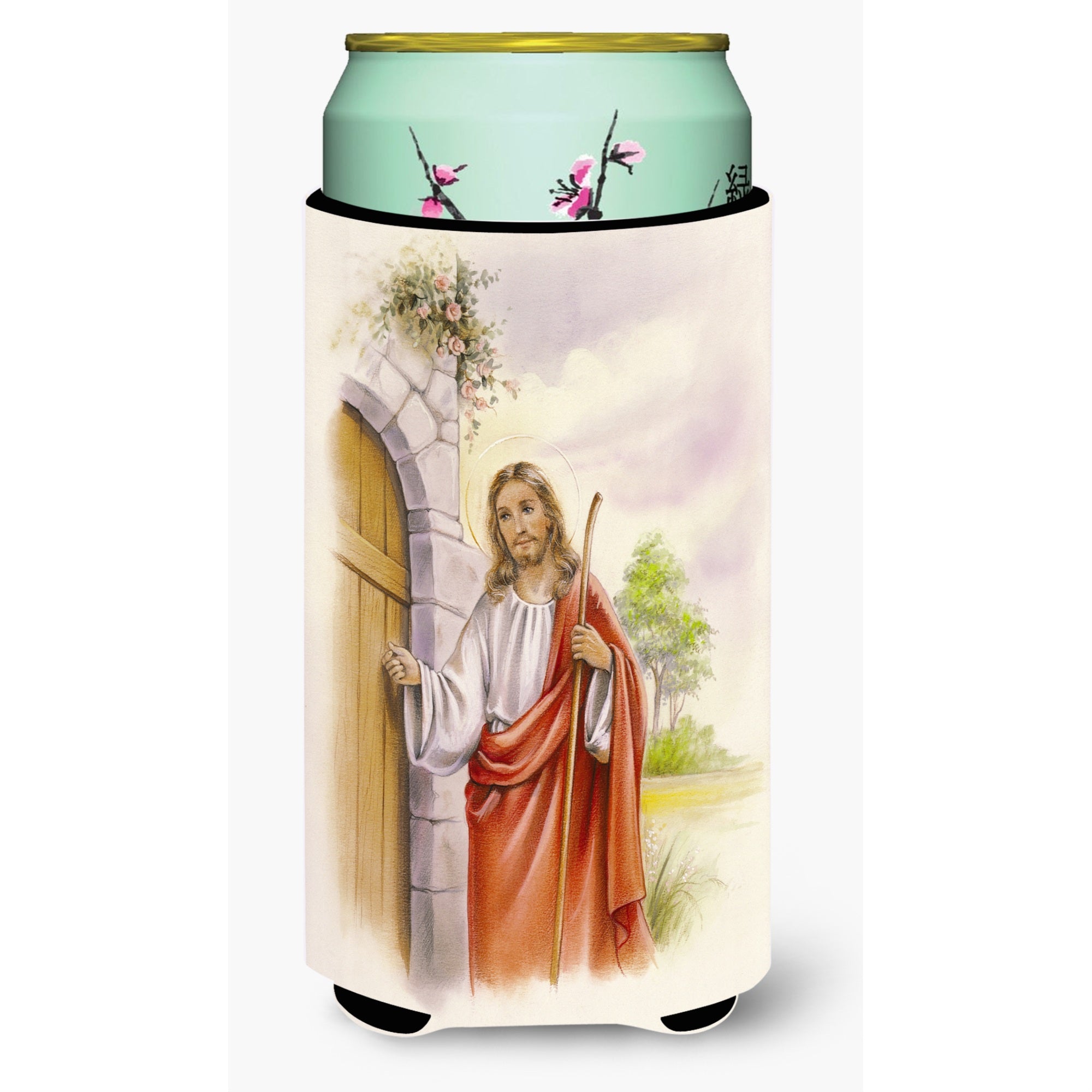 'Caroline'S Treasures Jesus Knocking At The Door Tall Boy Beverage Insulator Hugger, Multicolor''