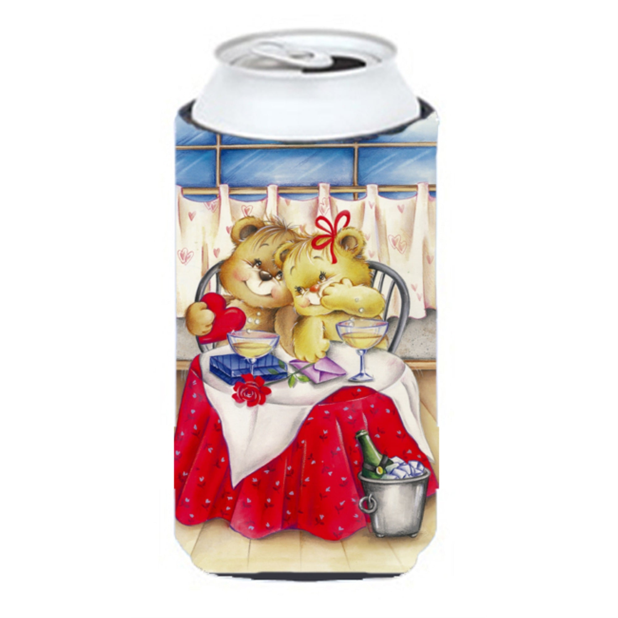 'Caroline'S Treasures Aph0926Tbc Teddy Bears In Love Valentine'S Day Tall Boy Koozie Hugger, Multicolor''