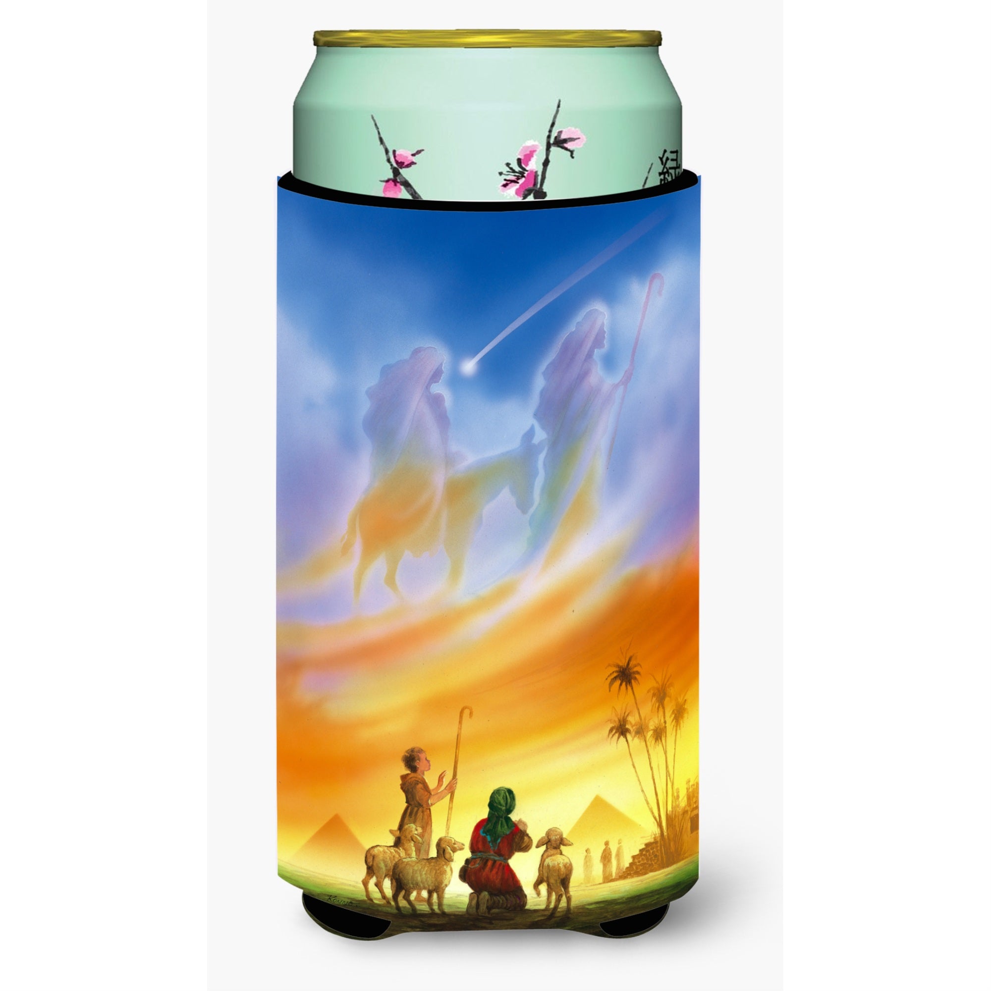 'Caroline'S Treasures Shepherds Being Guided Christmas Tall Boy Koozie Hugger, Multicolor''