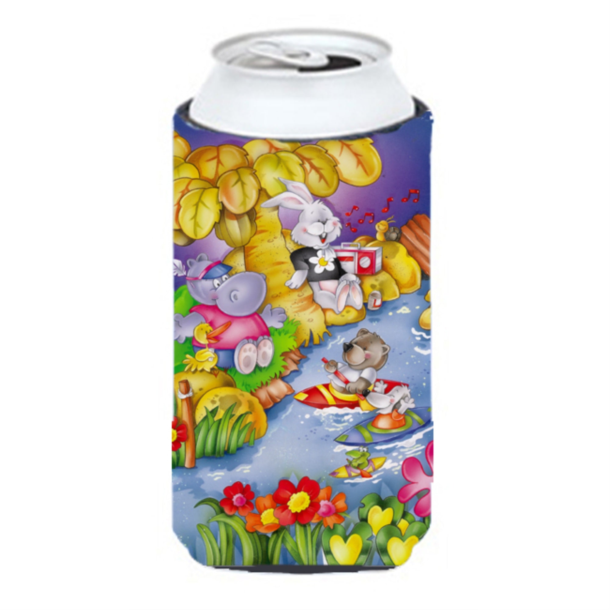 'Caroline'S Treasures Aph0978Tbc Animals Kayaking Tall Boy Koozie Hugger, Multicolor''