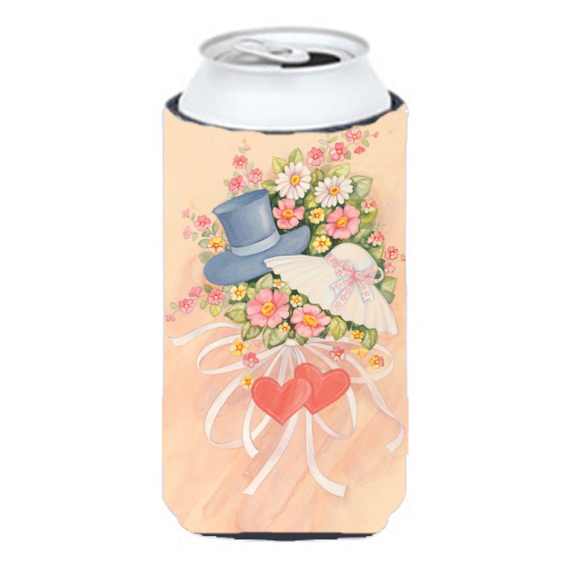 'Caroline'S Treasures Aph2039Tbc Love Valentine'S Day Bouquet Tall Boy Koozie Hugger, Multicolor''