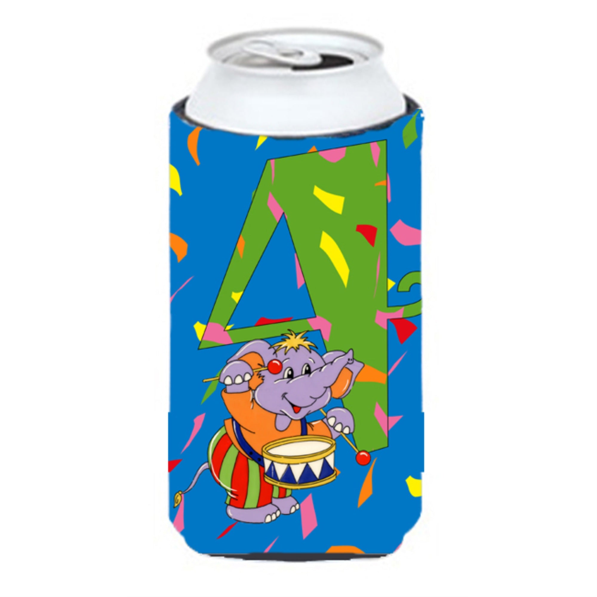 'Caroline'S Treasures Aph2162Tbc Happy 4Th Birthday Age 4 Tall Boy Koozie Hugger, Multicolor''