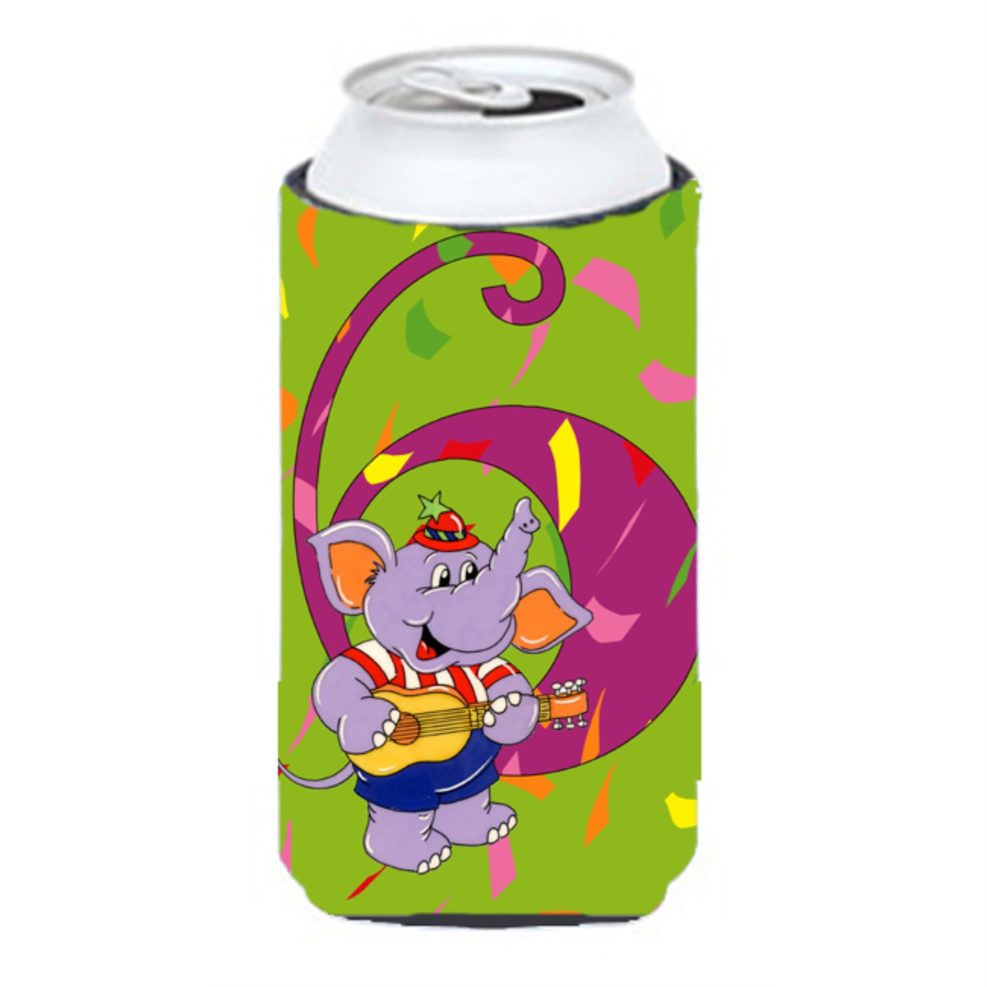 'Caroline'S Treasures Aph2164Tbc Happy 6Th Birthday Age 6 Tall Boy Koozie Hugger, Multicolor''