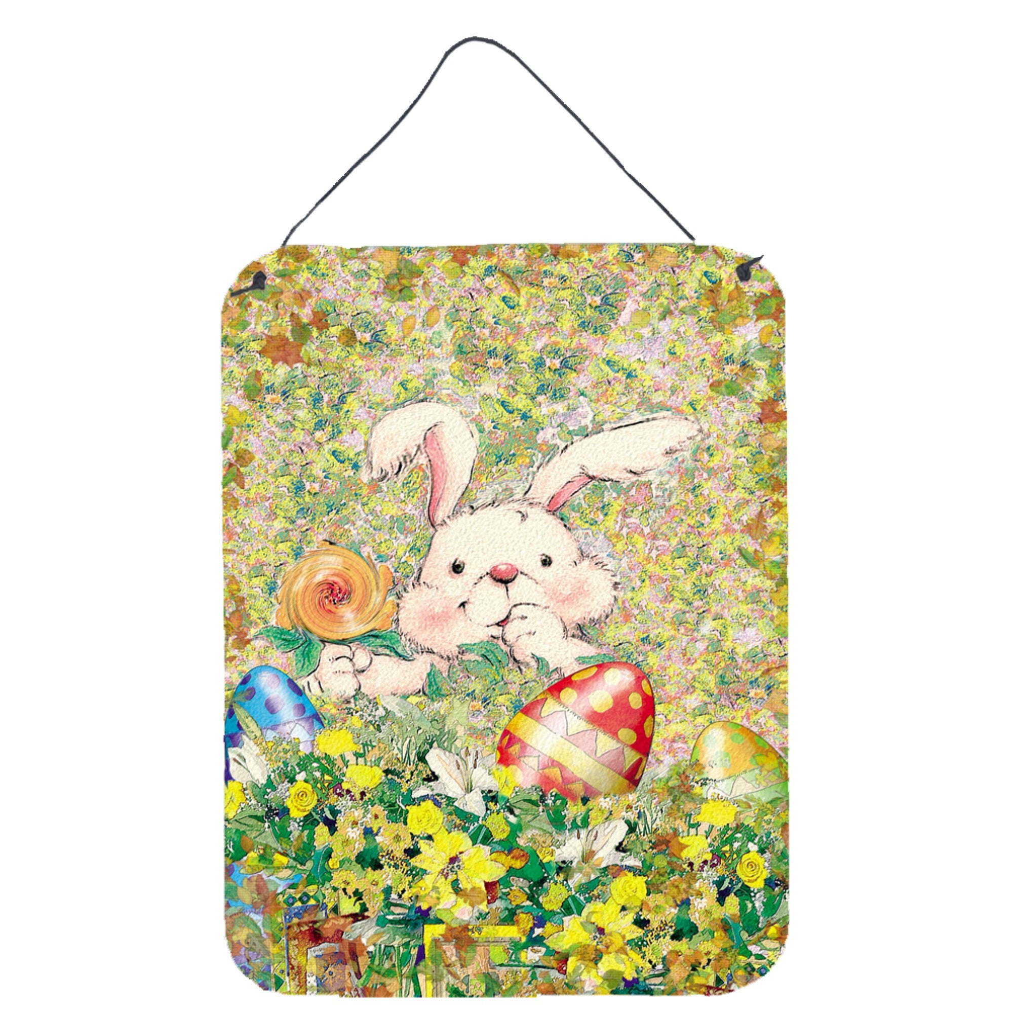 'Caroline'S Treasures Easter Bunny And Eggs Wall Or Door Hanging Prints Aph2954Ds1216, 16Hx12W, Multicolor''