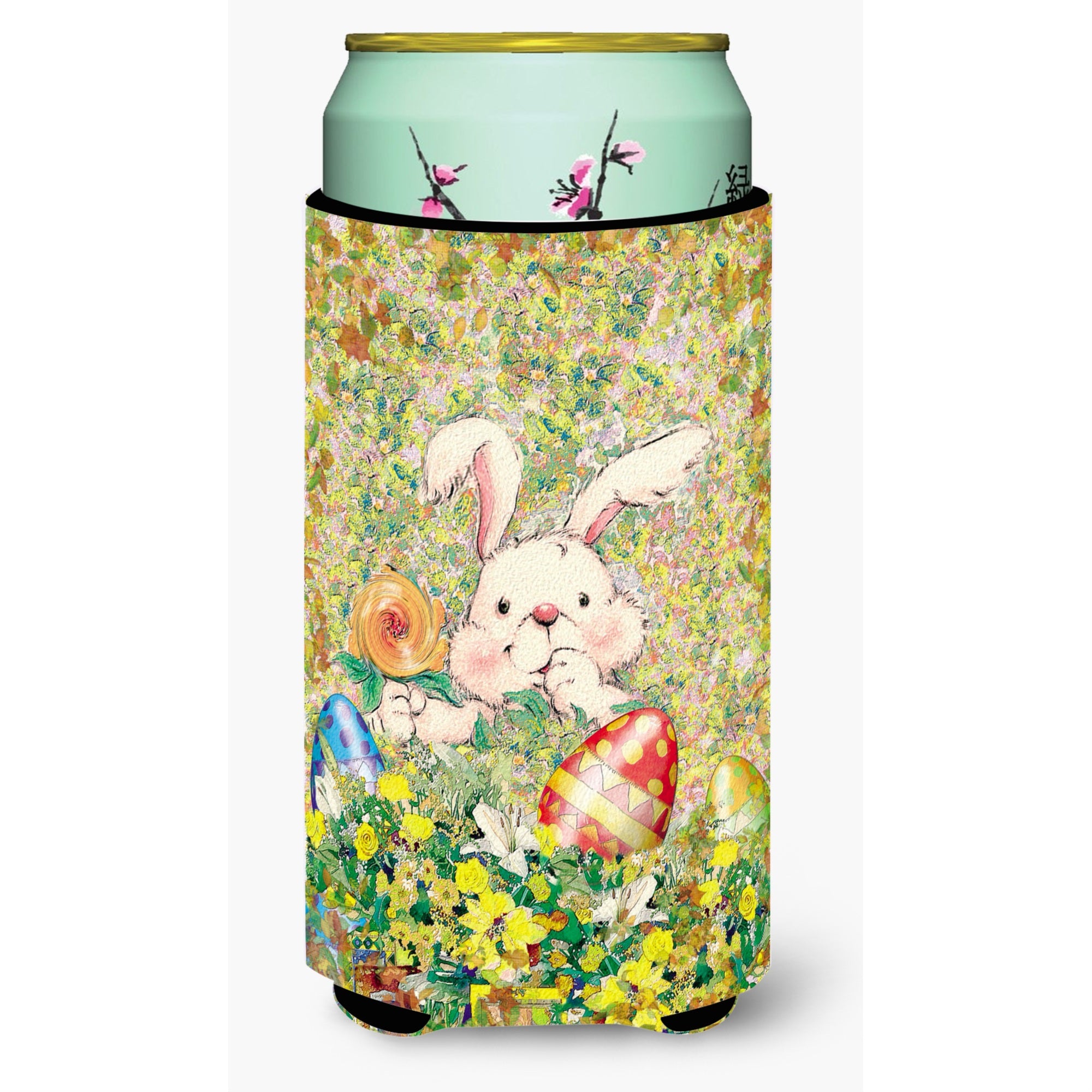 'Caroline'S Treasures Aph2954Tbc Easter Bunny And Eggs Tall Boy Koozie Hugger, Multicolor''