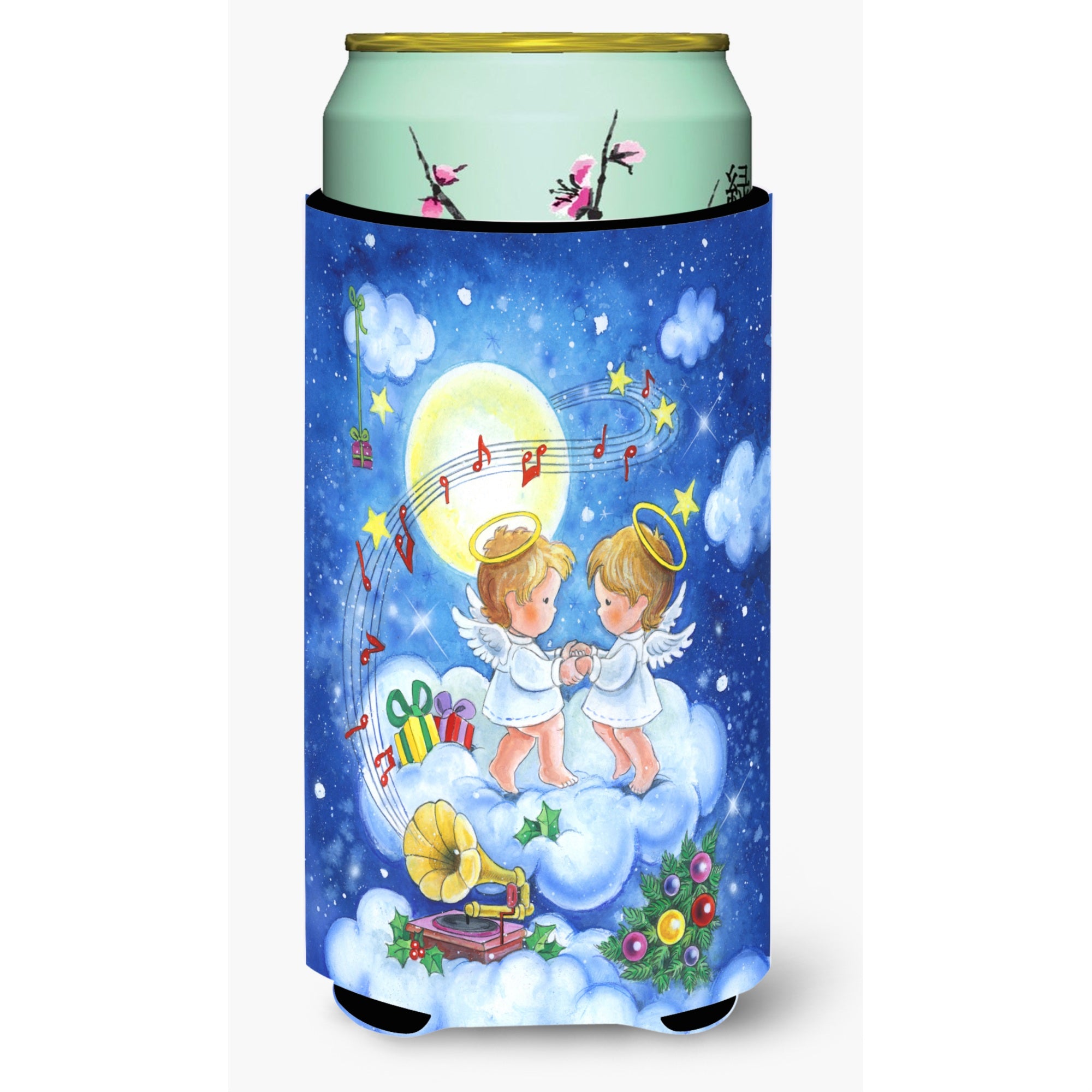 'Caroline'S Treasures Angels Making Music Together Tall Boy Koozie Hugger, Multicolor''
