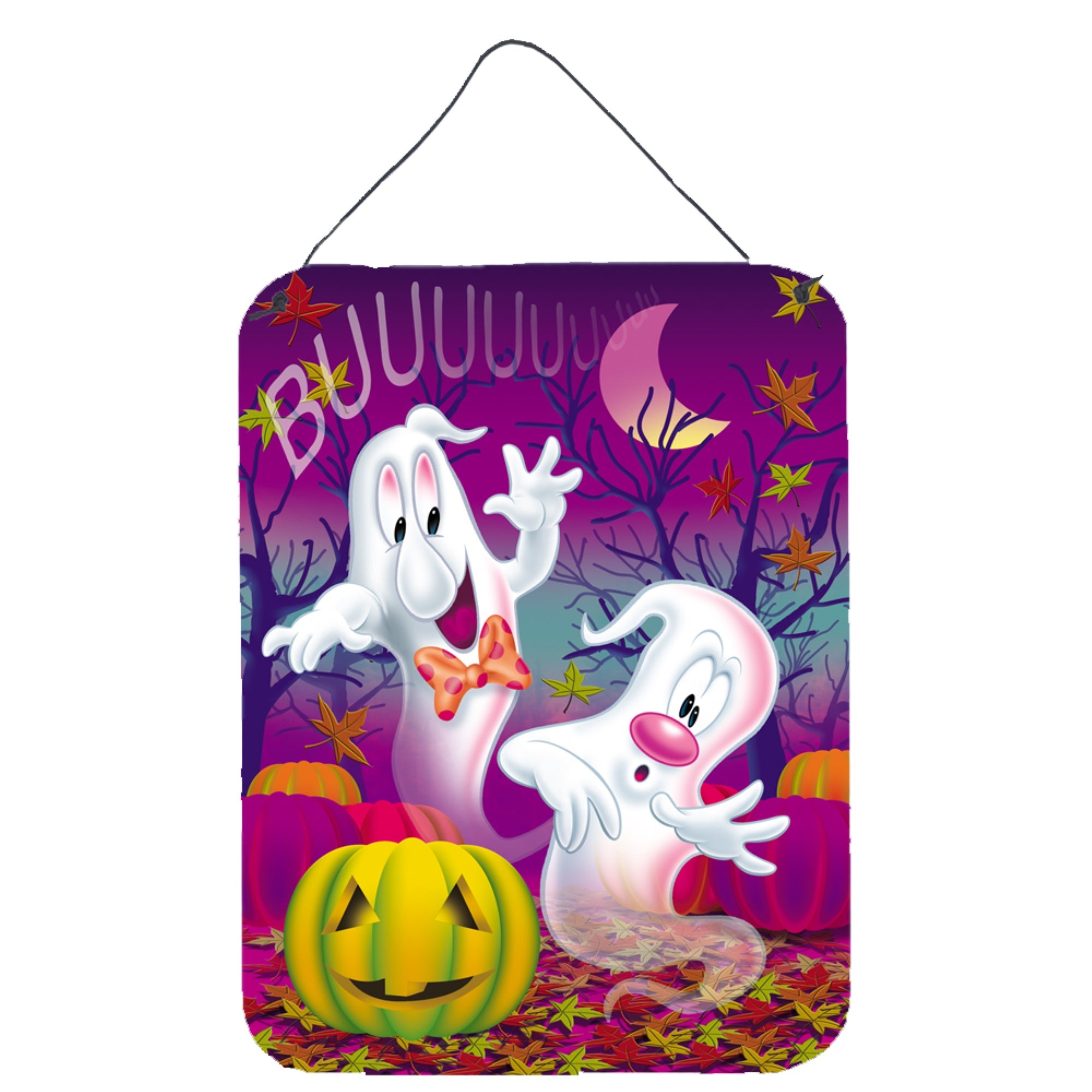 'Caroline'S Treasures Buuu Ghosts Halloween Wall Or Door Hanging Prints Aph3798Ds1216, 16Hx12W, Multicolor''