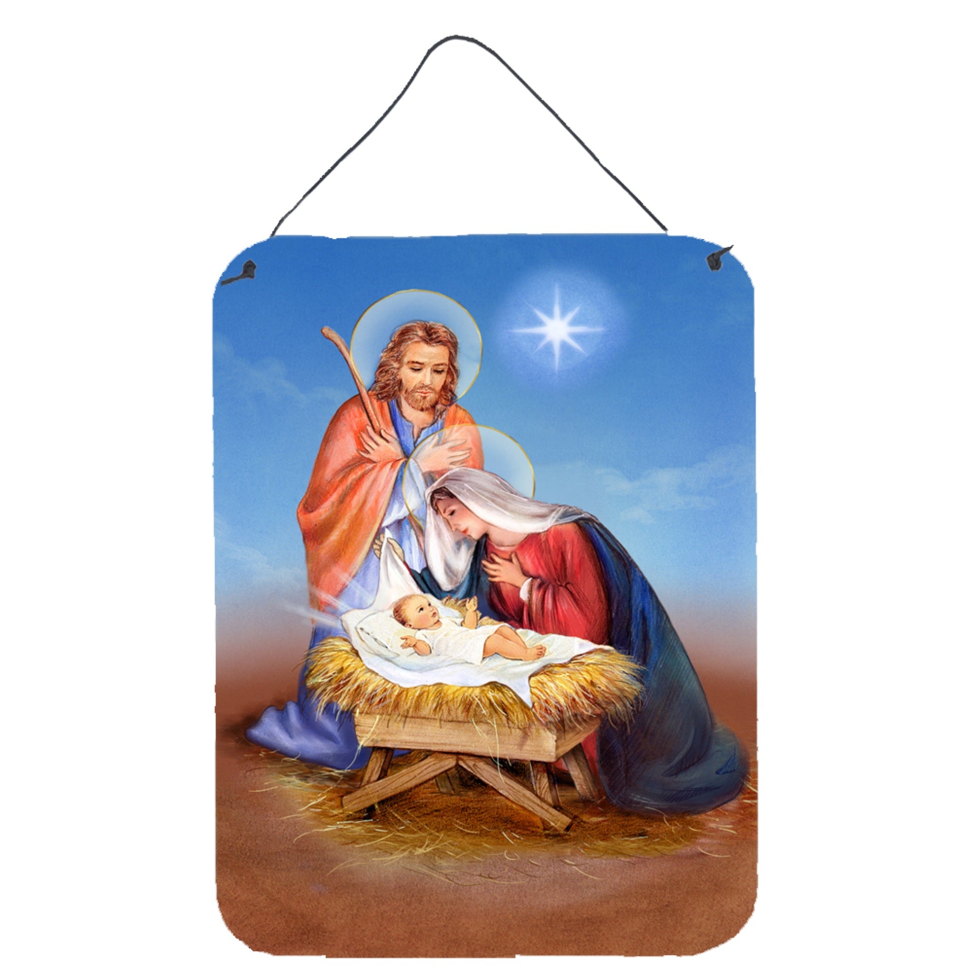 'Caroline'S Treasures Christmas Nativity Wall Or Door Hanging Prints Aph3905Ds1216, 16Hx12W, Multicolor''