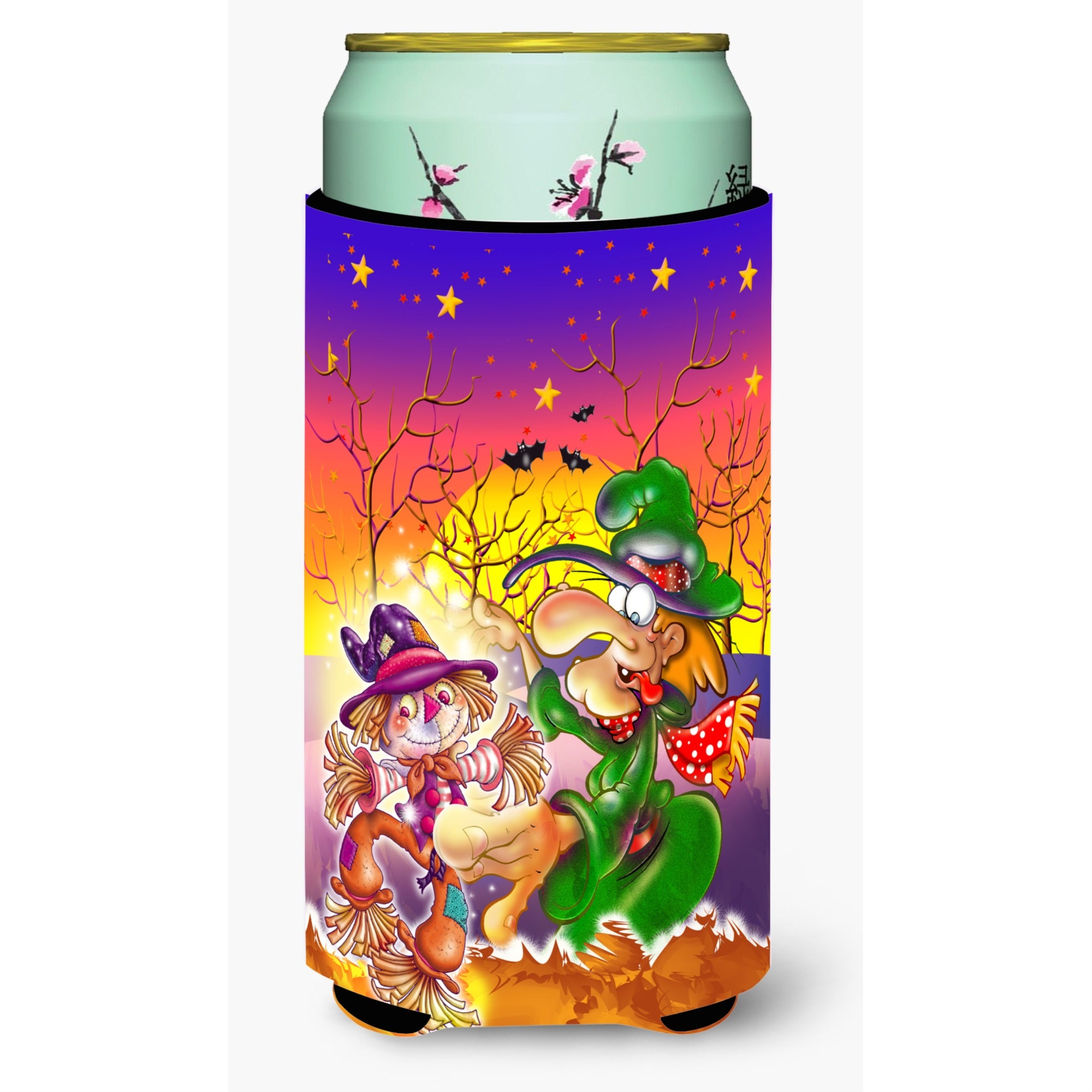 'Caroline'S Treasures Witch Voodoo Scarecrow Halloween Tall Boy Koozie Hugger, Multicolor''