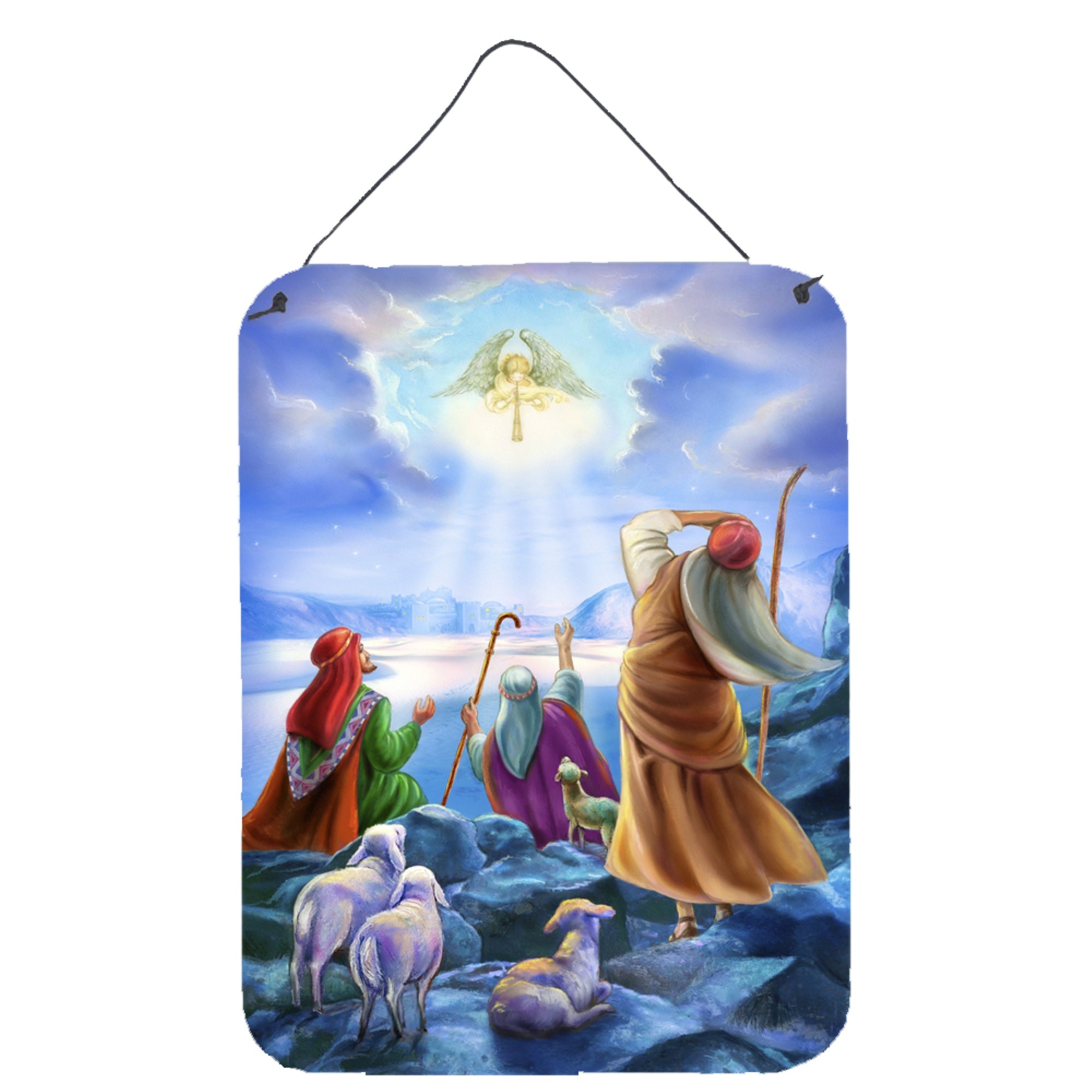 'Caroline'S Treasures The Shepherds And Angels Appeared Wall Or Door Hanging Prints Aph5468Ds1216, 16Hx12W, Multicolor''