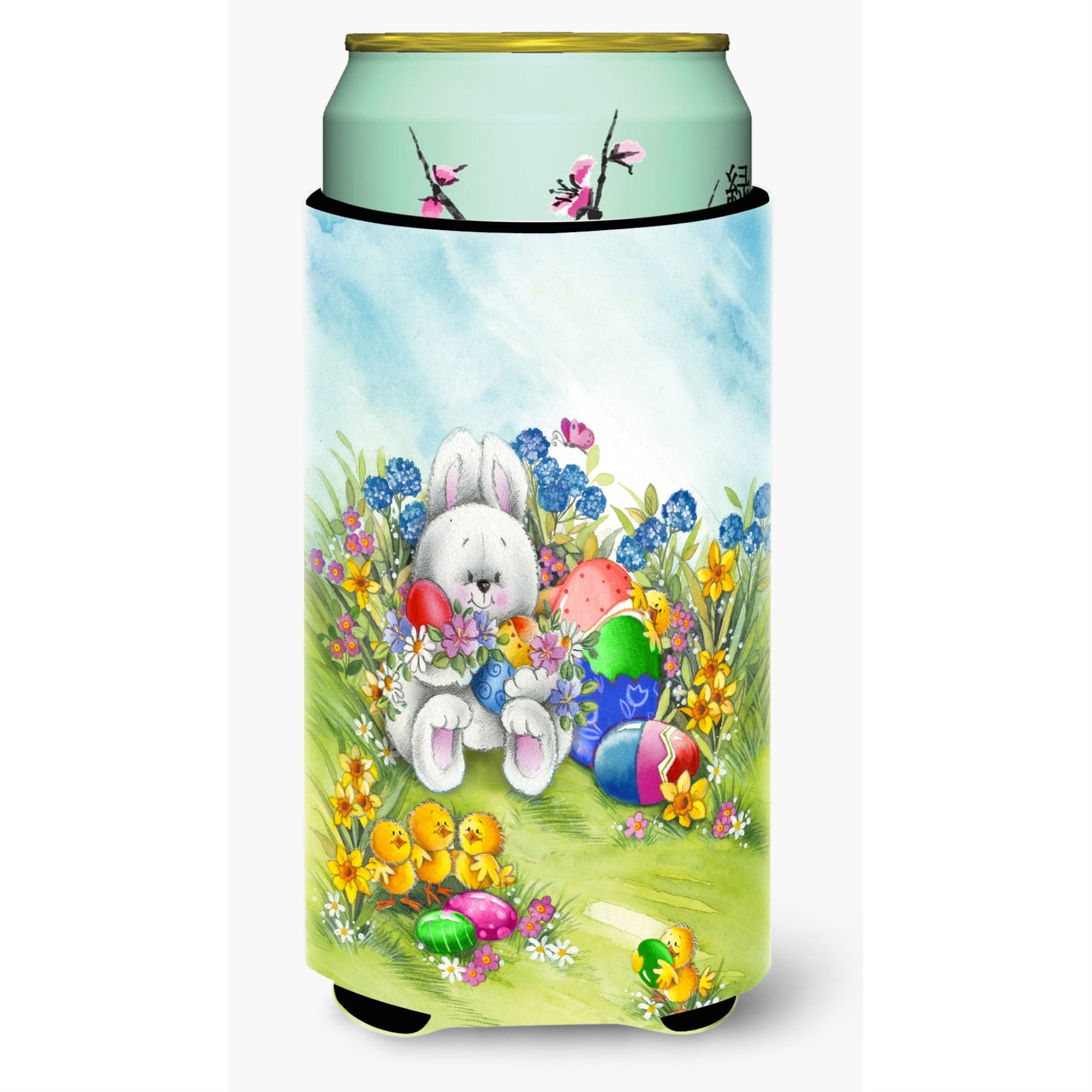 'Caroline'S Treasures Aph5528Tbc Easter Bunny And Eggs Tall Boy Koozie Hugger, Multicolor''
