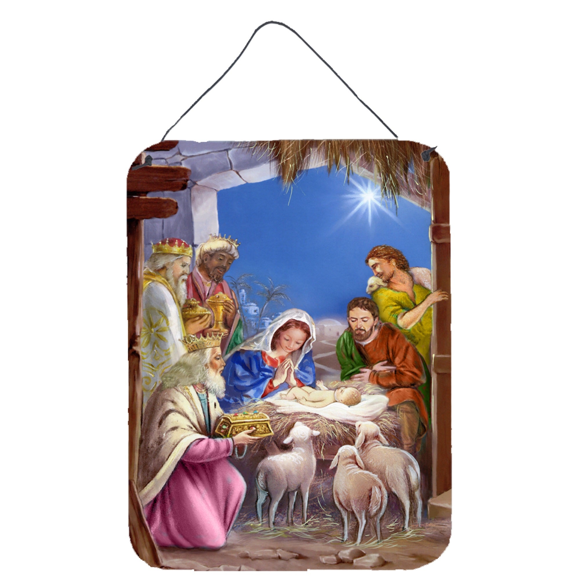 'Caroline'S Treasures The Wise Men At The Nativity Christmas Wall Or Door Hanging Prints Aph5603Ds1216, 16Hx12W, Multicolor''