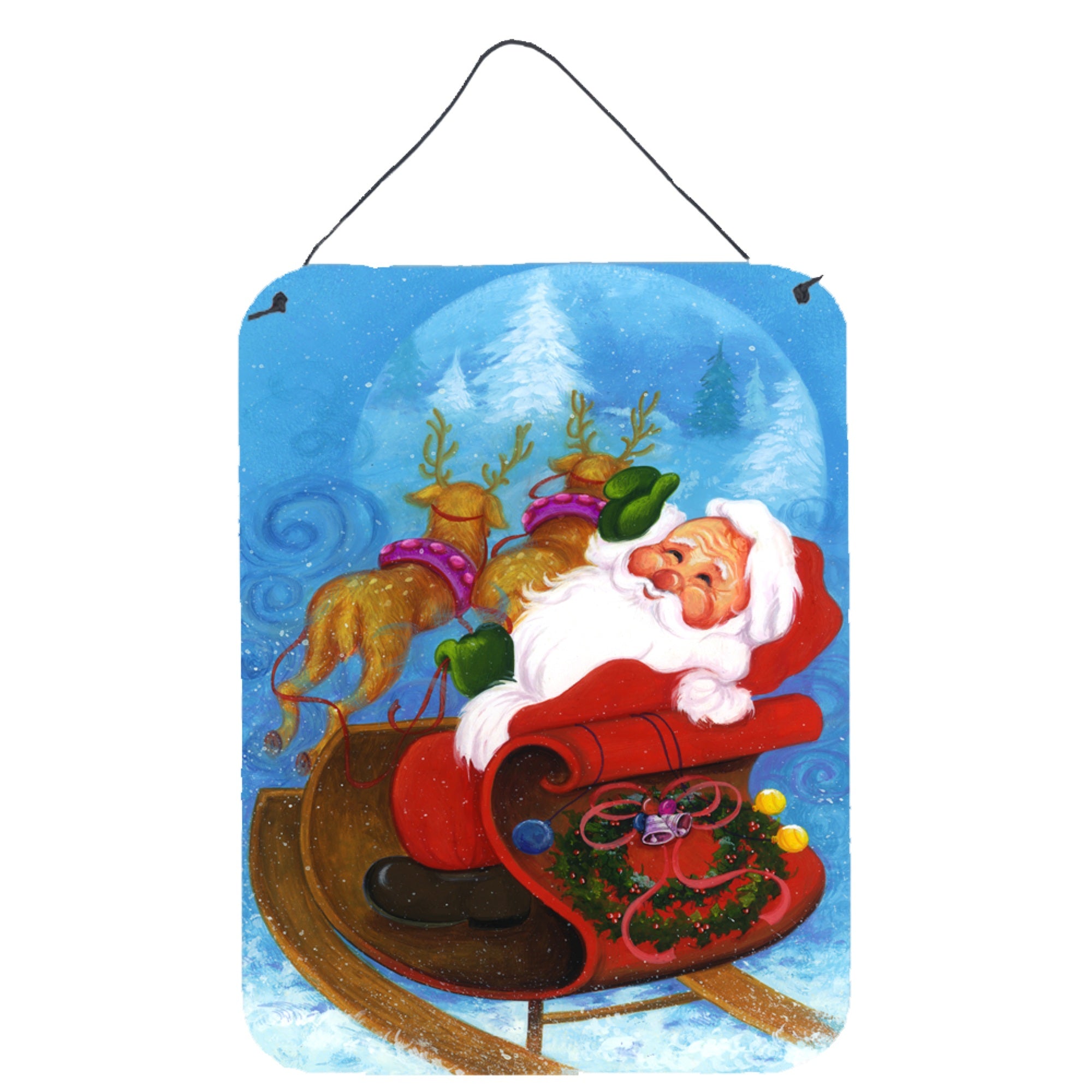 'Caroline'S Treasures Christmas Santa Claus Good Night Wall Or Door Hanging Prints Aph5775Ds1216, 16Hx12W, Multicolor''
