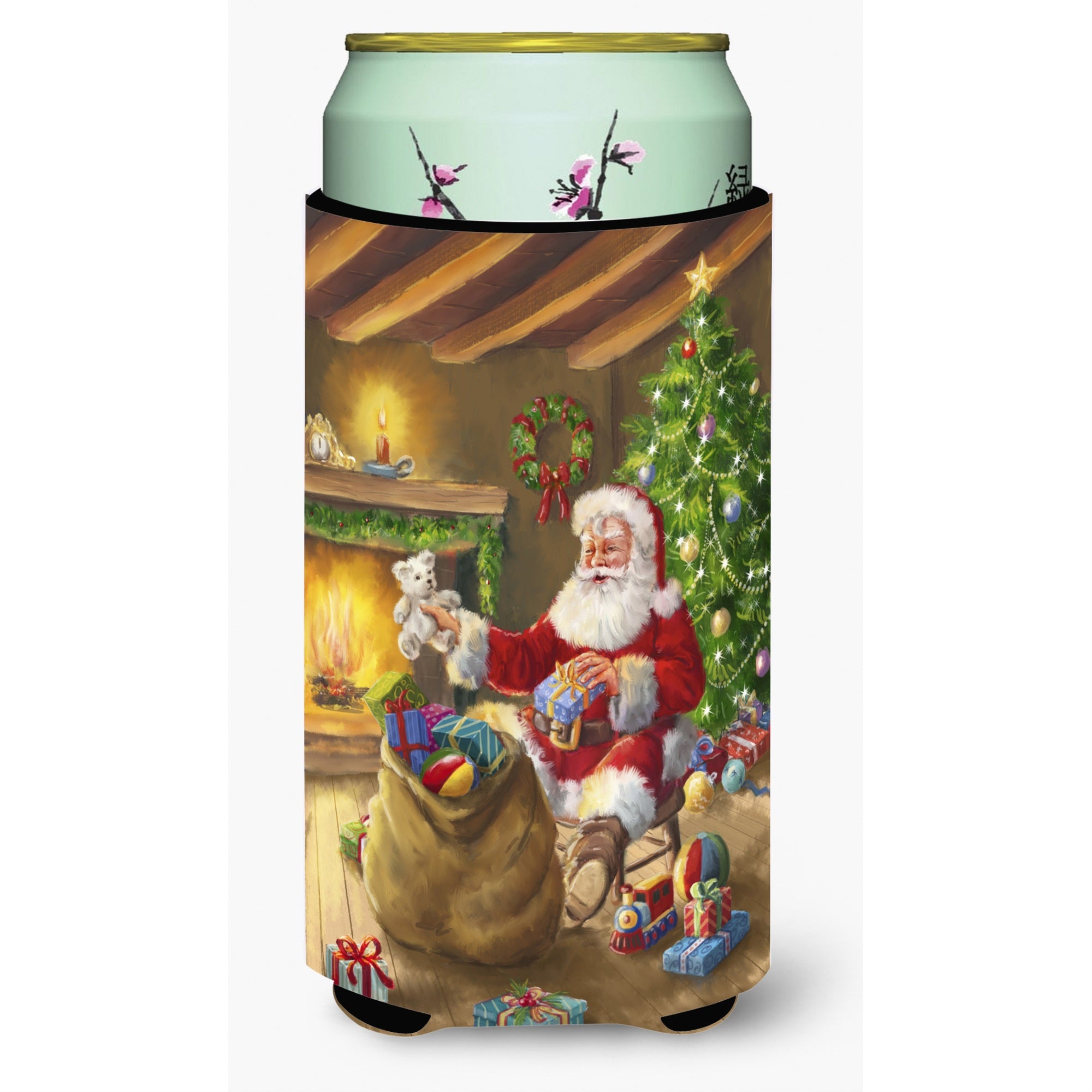 'Caroline'S Treasures Christmas Santa Claus Unloading Toys Tall Boy Koozie Hugger, Multicolor''