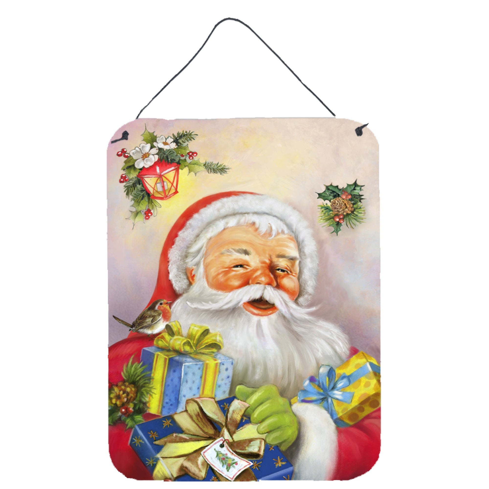 'Caroline'S Treasures Christmas Santa Claus Presents Wall Or Door Hanging Prints Aph5814Ds1216, 16Hx12W, Multicolor''