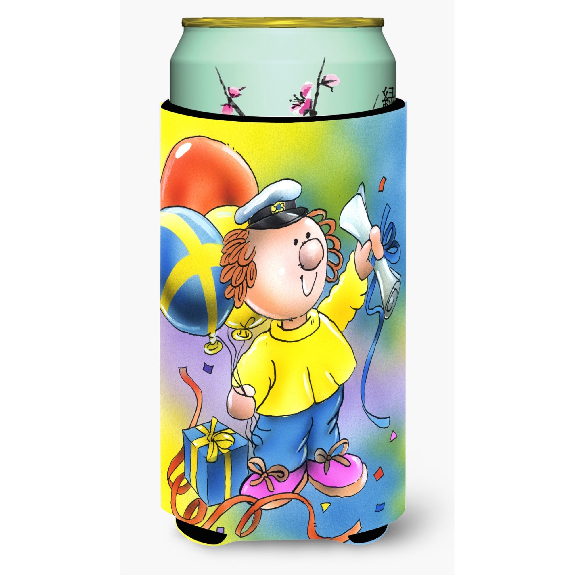 'Caroline'S Treasures Graduation The Graduate Tall Boy Koozie Hugger, Multicolor''