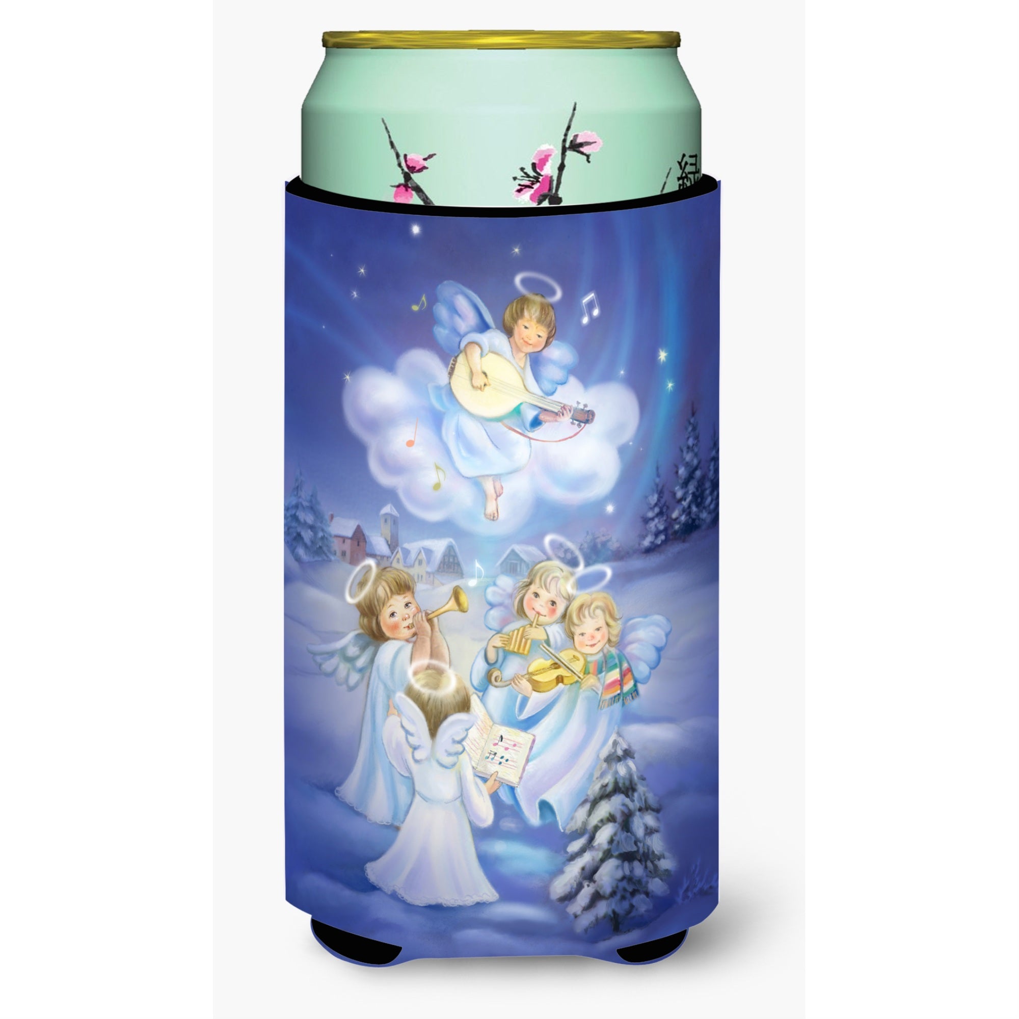 'Caroline'S Treasures Angels Around The Tree Tall Boy Koozie Hugger, Multicolor''