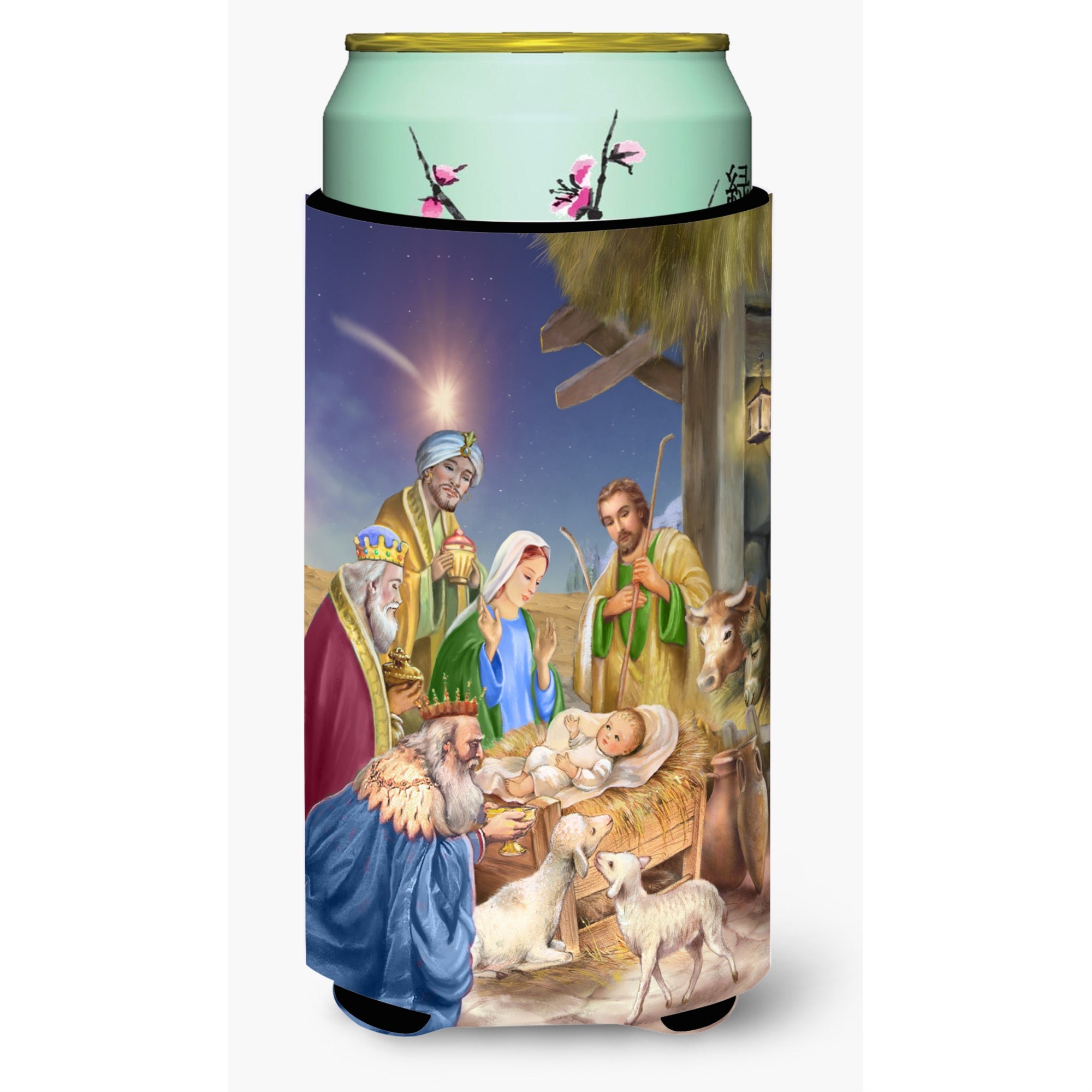 'Caroline'S Treasures Christmas Nativity With Wise Men Tall Boy Koozie Hugger, Multicolor''
