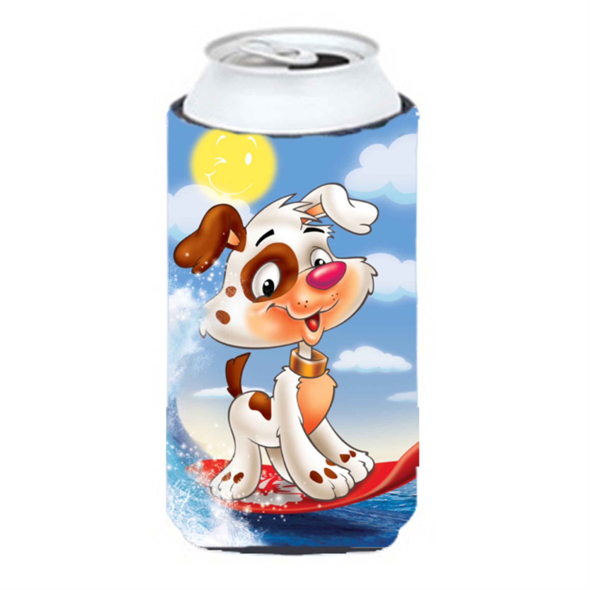 'Caroline'S Treasures Aph7227Tbc Dog Water Skiing Tall Boy Koozie Hugger, Multicolor''