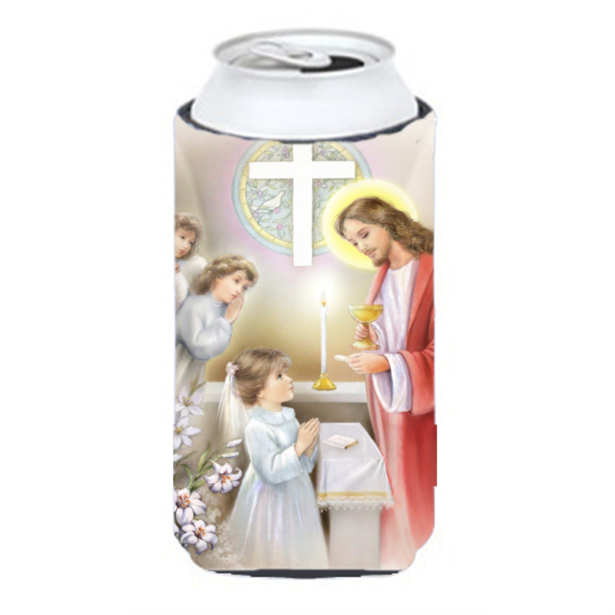 'Caroline'S Treasures Aph7585Tbc First Communion Girl Tall Boy Koozie Hugger, Multicolor''