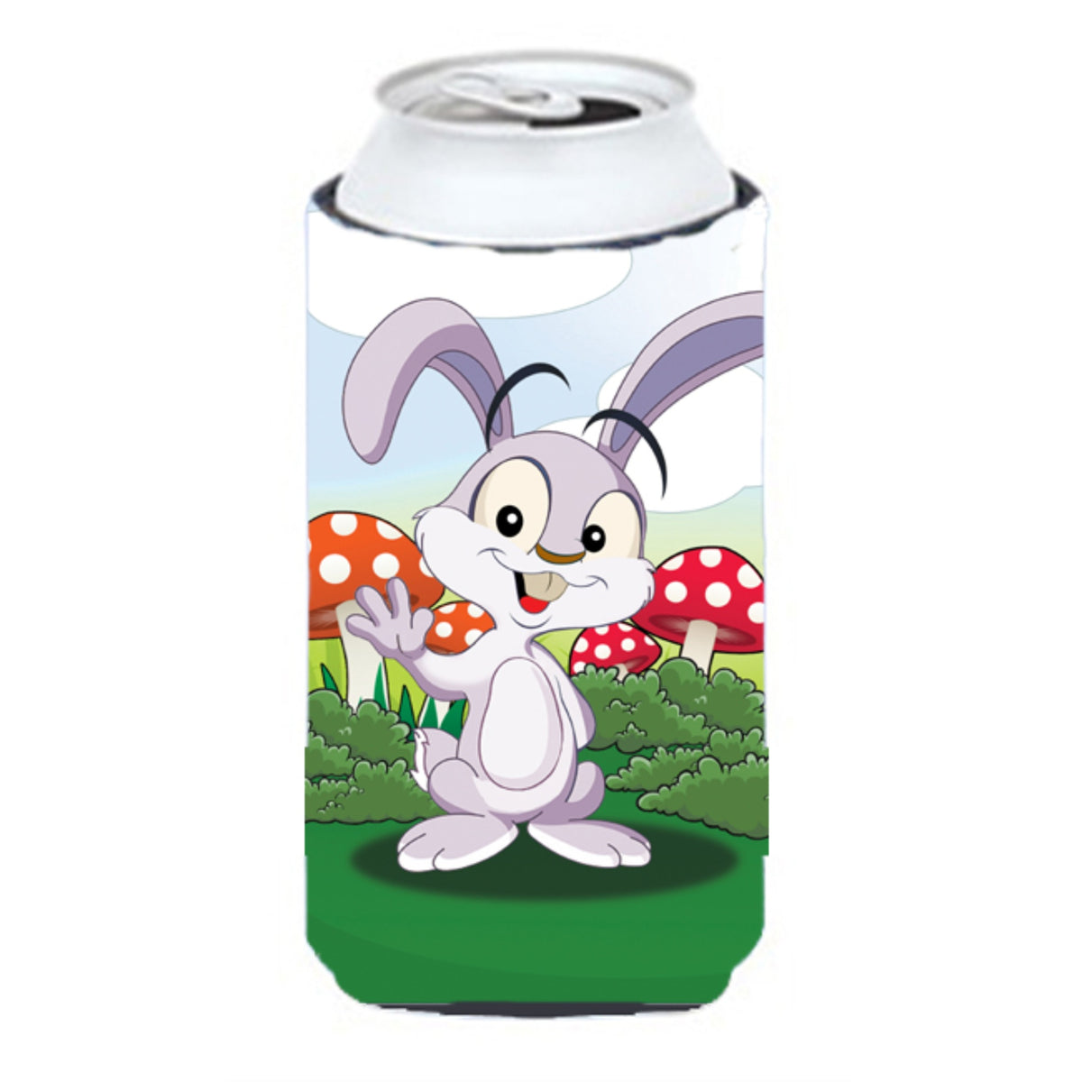 'Caroline'S Treasures Aph7632Tbc Bunny Rabbit In Mushrooms Tall Boy Koozie Hugger, Multicolor''