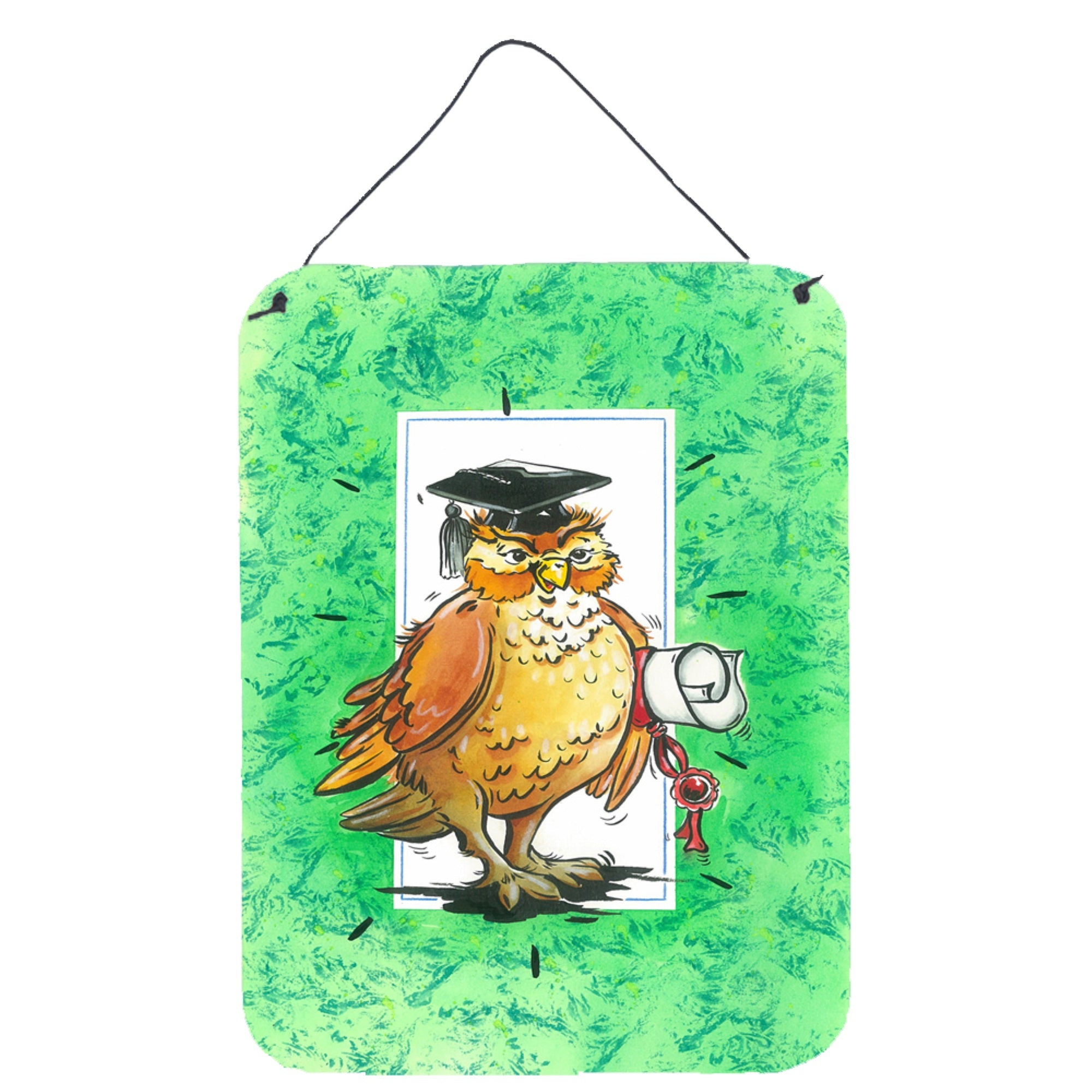 'Caroline'S Treasures Graduation The Wise Owl Wall Or Door Hanging Prints Aph8469Ds1216, 16Hx12W, Multicolor''