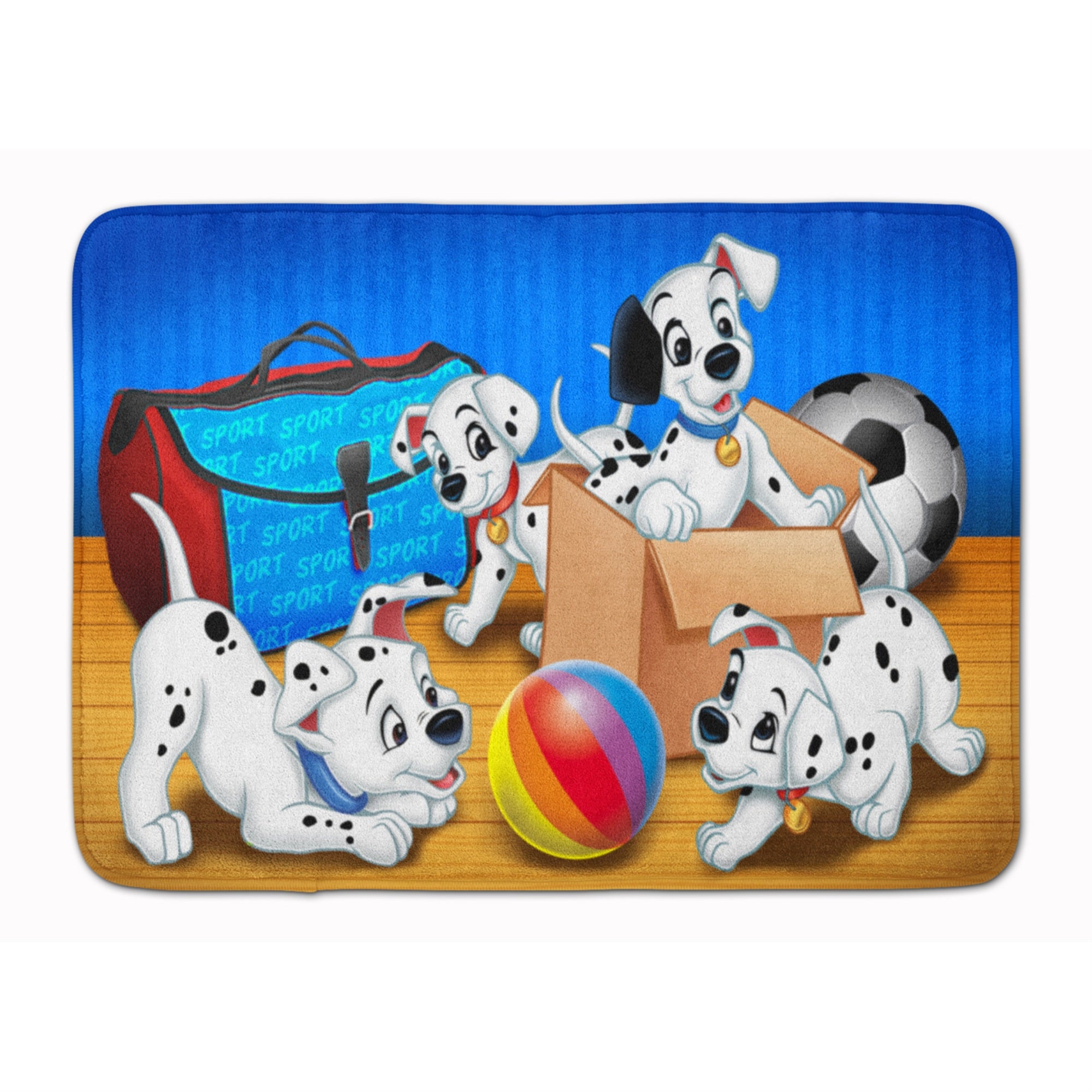 'Caroline'S Treasures Dalmatians Playing Ball Floor Mat, 19'''' X 27'''', Multicolor''