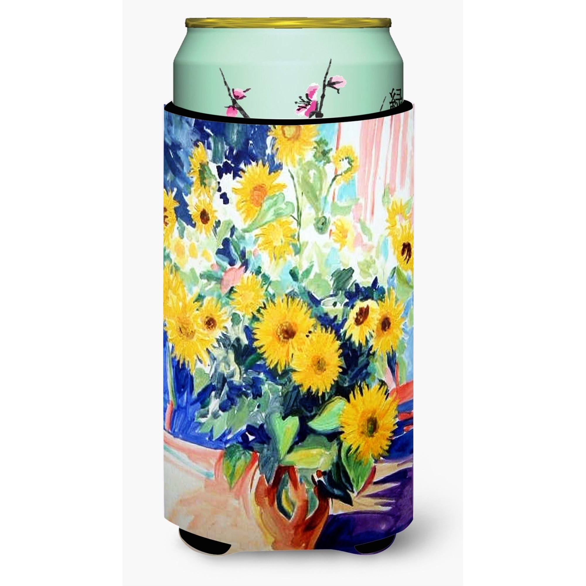 'Caroline'S Treasures Sunflowers By Roy Avis Tall Boy Koozie Hugger, Multicolor''