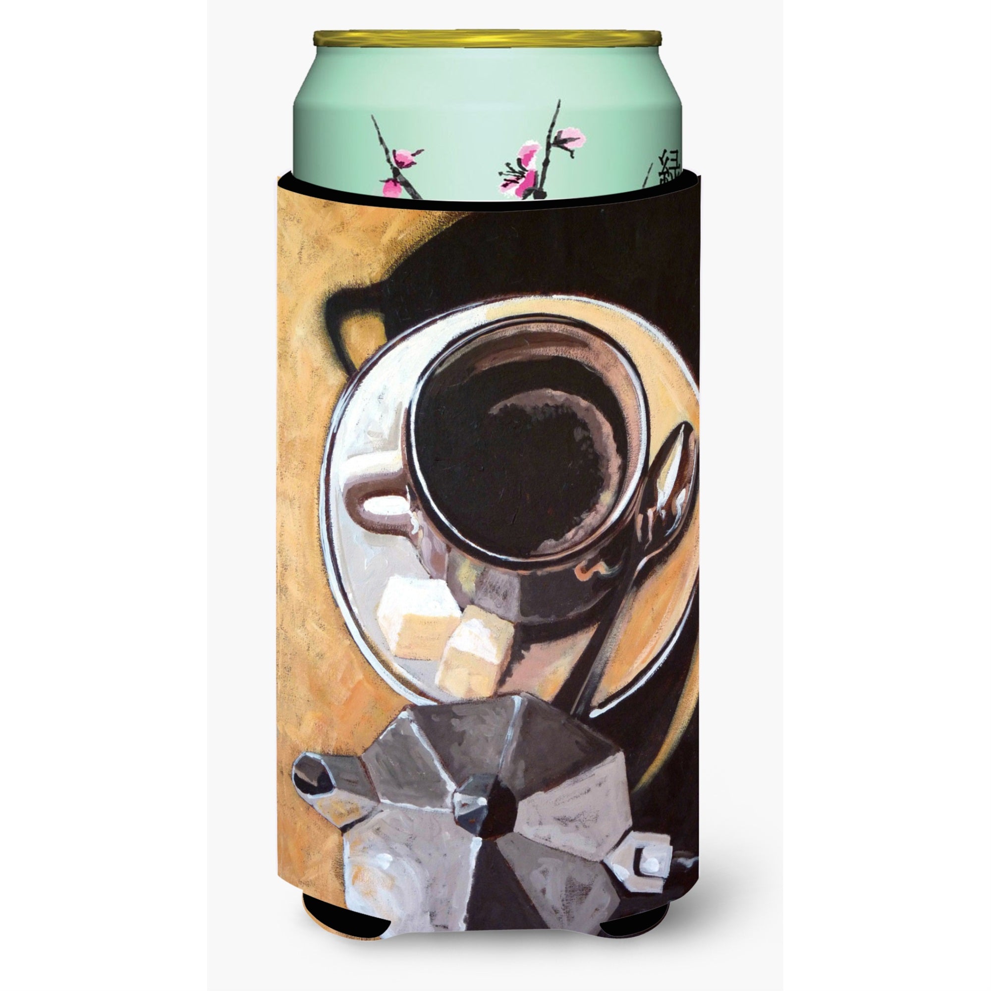 'Caroline'S Treasures Ara0086Tbc ''''Coffee I By Roy Avis'''' Tall Boy Beverage Insulator Hugger, Multicolor''