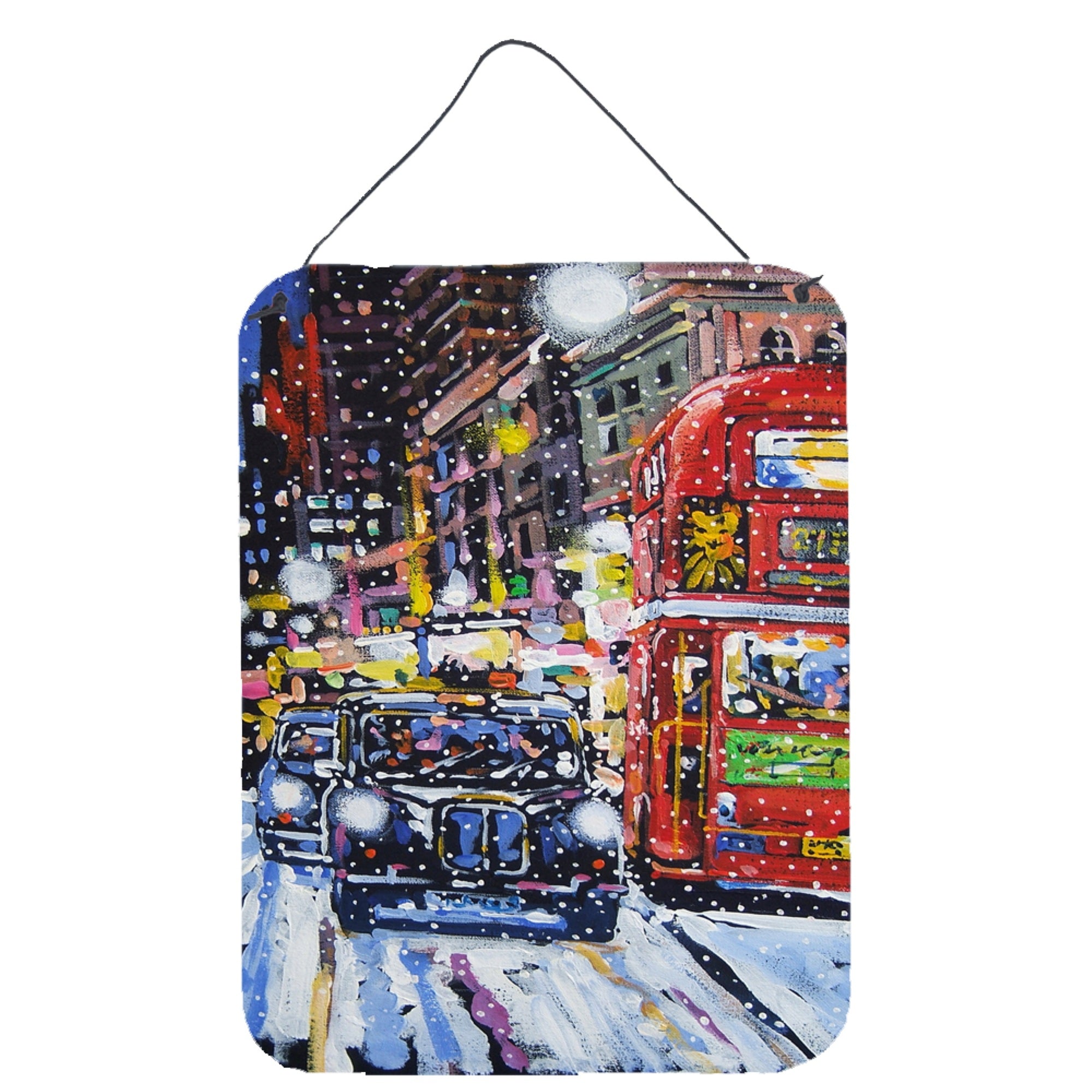 'Caroline'S Treasures London Snow By Roy Avis Wall Or Door Hanging Prints Ara0133Ds1216, 16''''H X 12''''W, Multicolor''