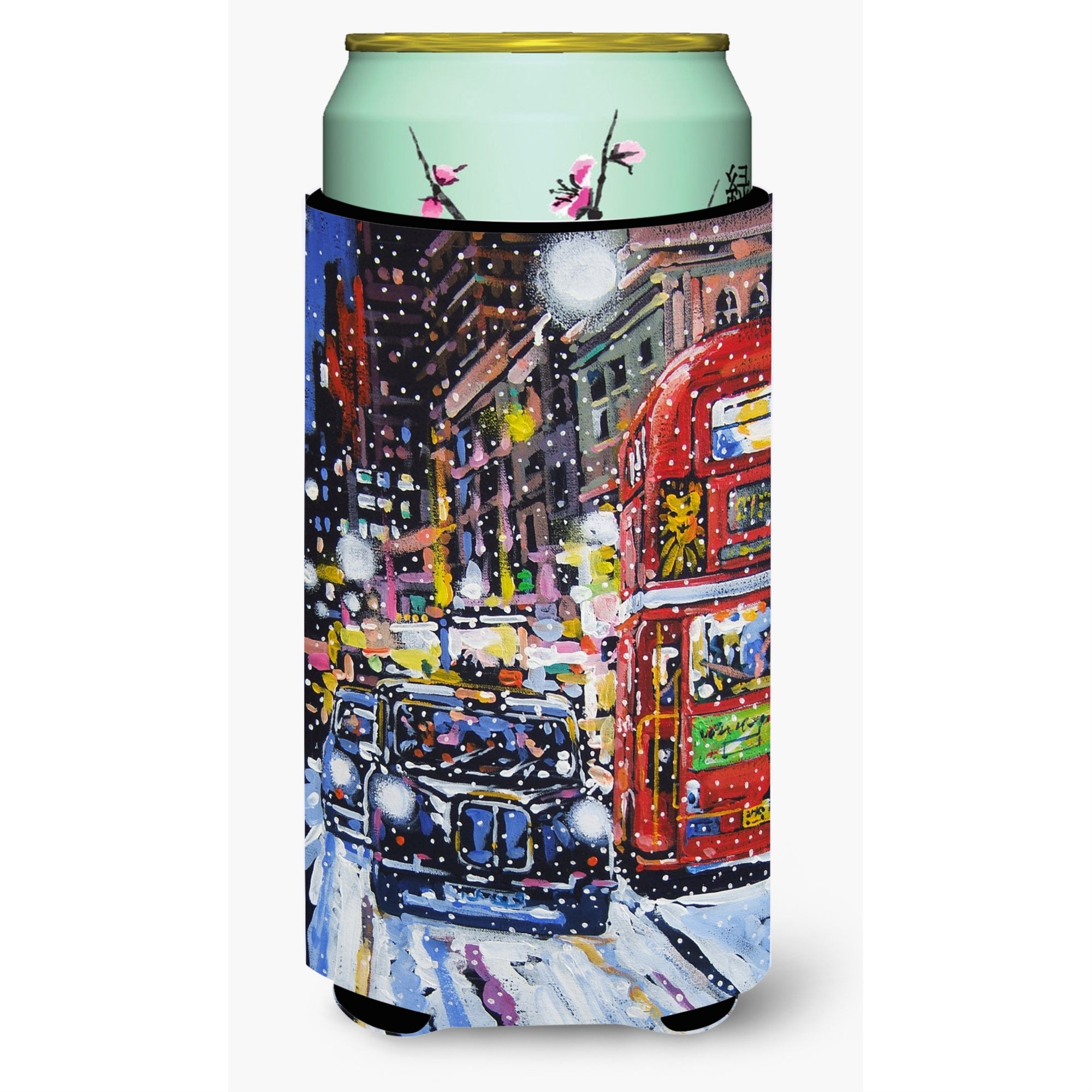 'Caroline'S Treasures Ara0133Tbc ''''London Snow By Roy Avis'''' Tall Boy Beverage Insulator Hugger, Multicolor''