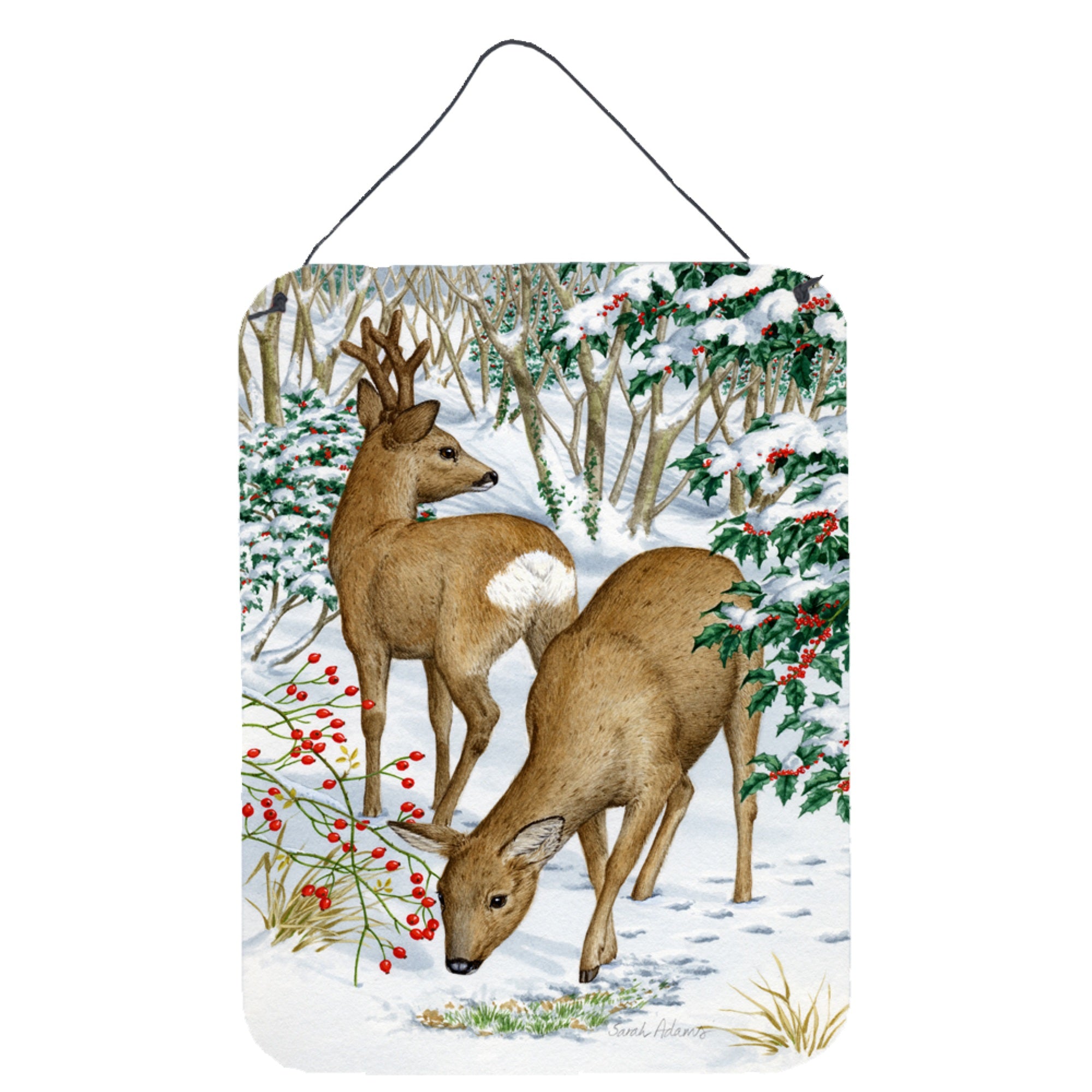 'Caroline'S Treasures European Western Roe Deer Wall Or Door Hanging Prints Asa2004Ds1216, 16Hx12W, Multicolor''