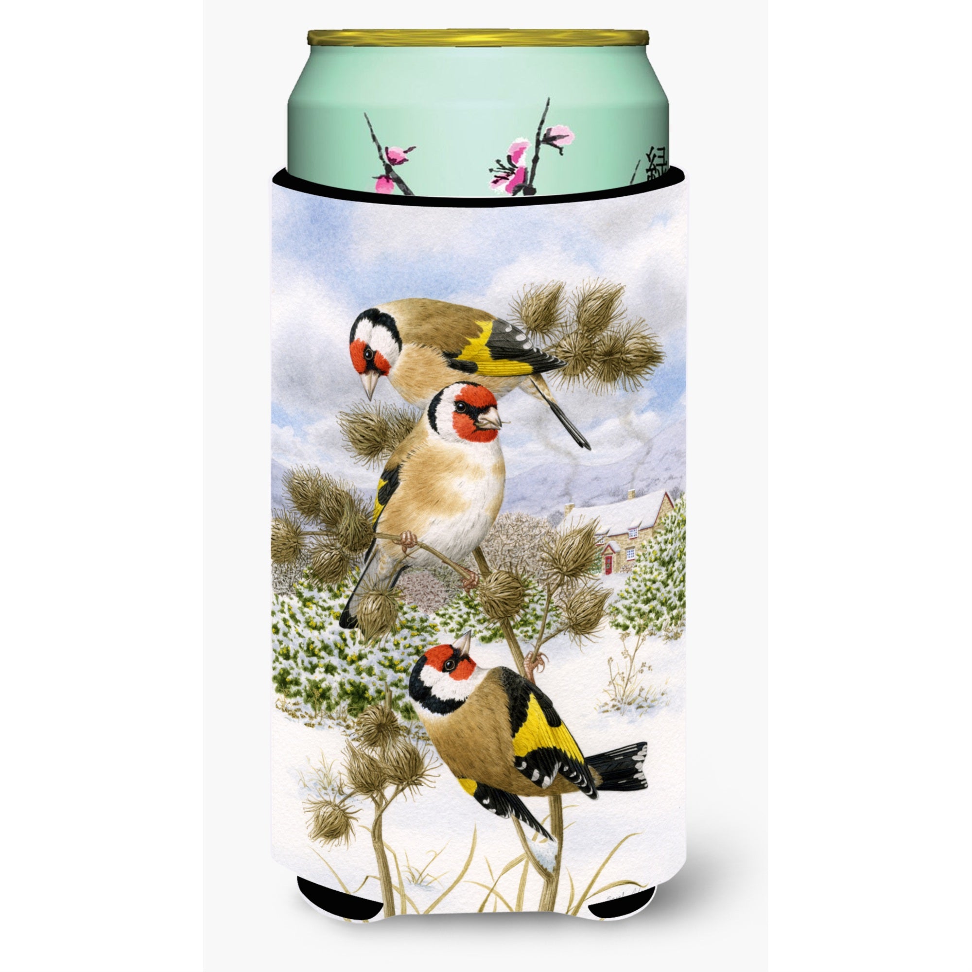 'Caroline'S Treasures Asa2007Tbc European Goldfinch Tall Boy Koozie Hugger, Multicolor''