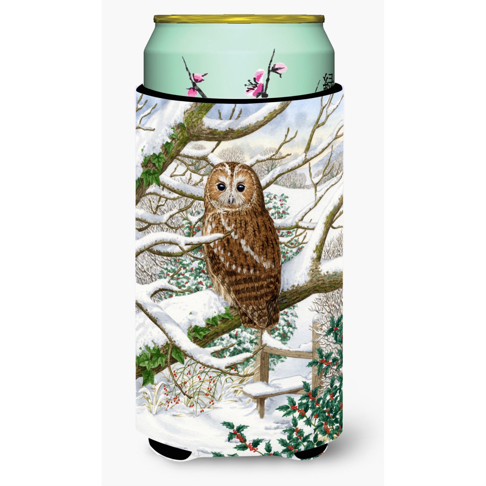 'Caroline'S Treasures Asa2008Tbc Tawny Owl Tall Boy Koozie Hugger, Multicolor''