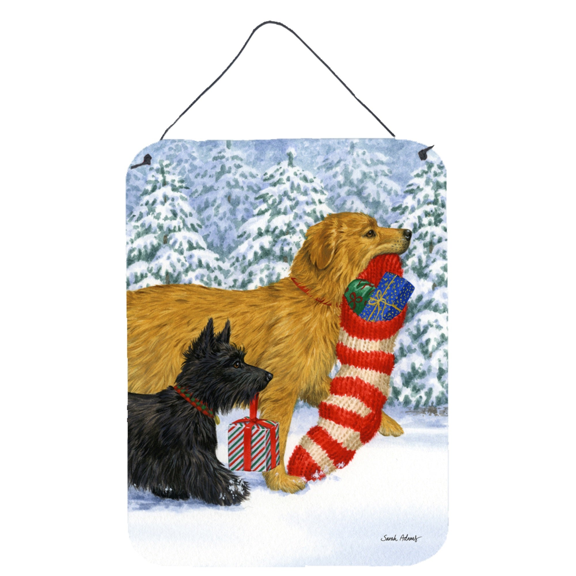 'Caroline'S Treasures Keep Up There, Scottie Scottish Terrier Wall Or Door Hanging Prints Asa2010Ds1216, 16Hx12W, Multicolor''