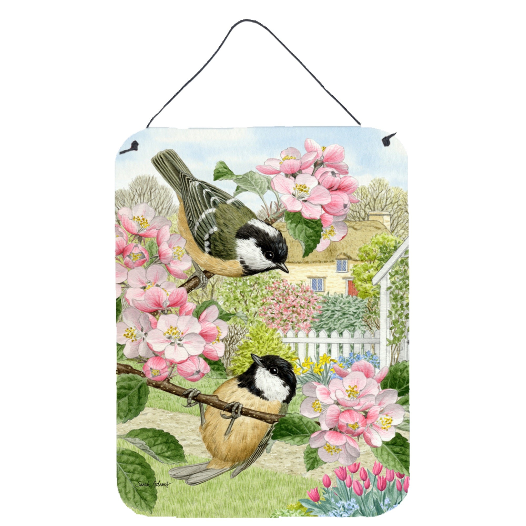 'Caroline'S Treasures Coal Tits Wall Or Door Hanging Prints Asa2017Ds1216, 16Hx12W, Multicolor''