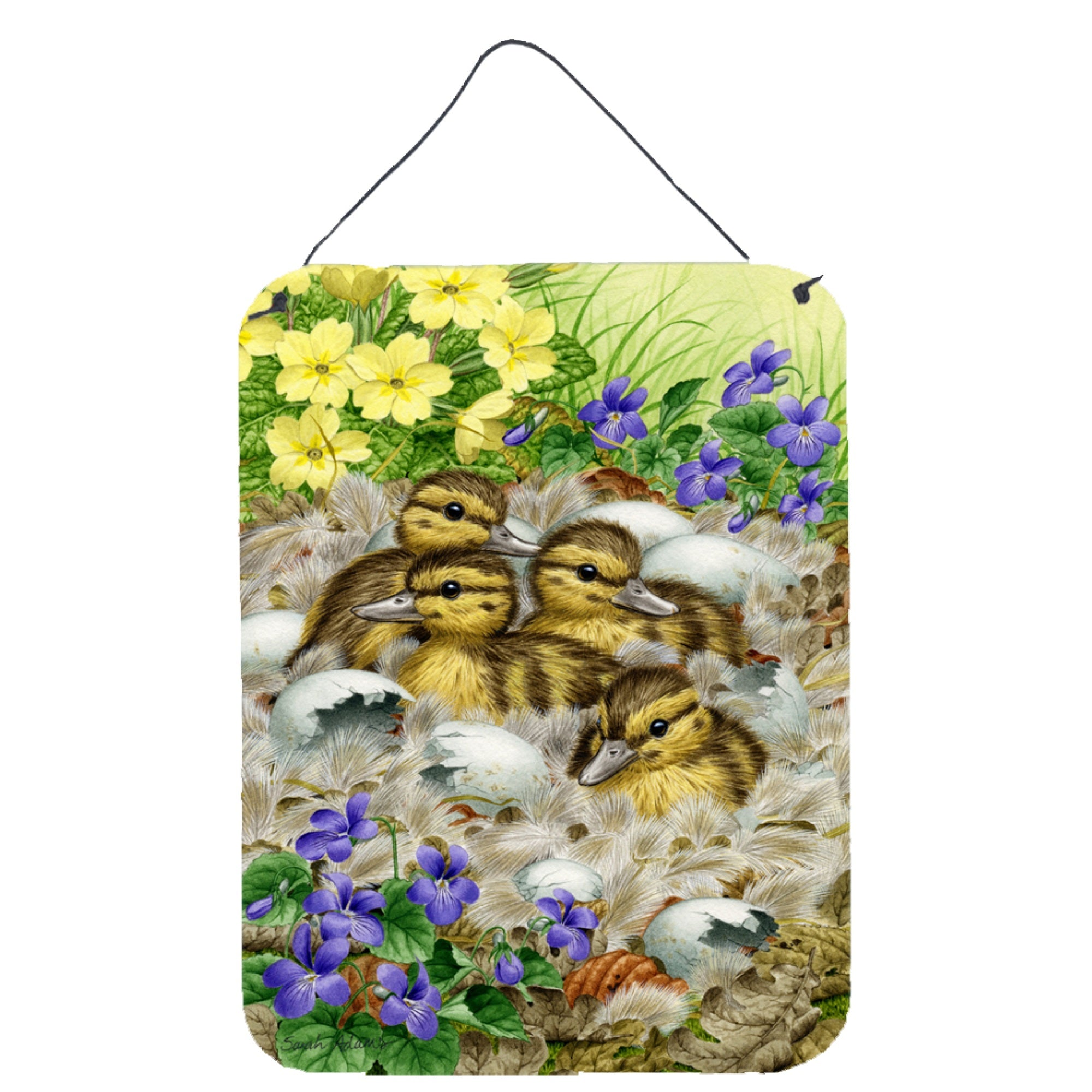 'Caroline'S Treasures Mallard Duck Chicks Wall Or Door Hanging Prints Asa2020Ds1216, 16Hx12W, Multicolor''