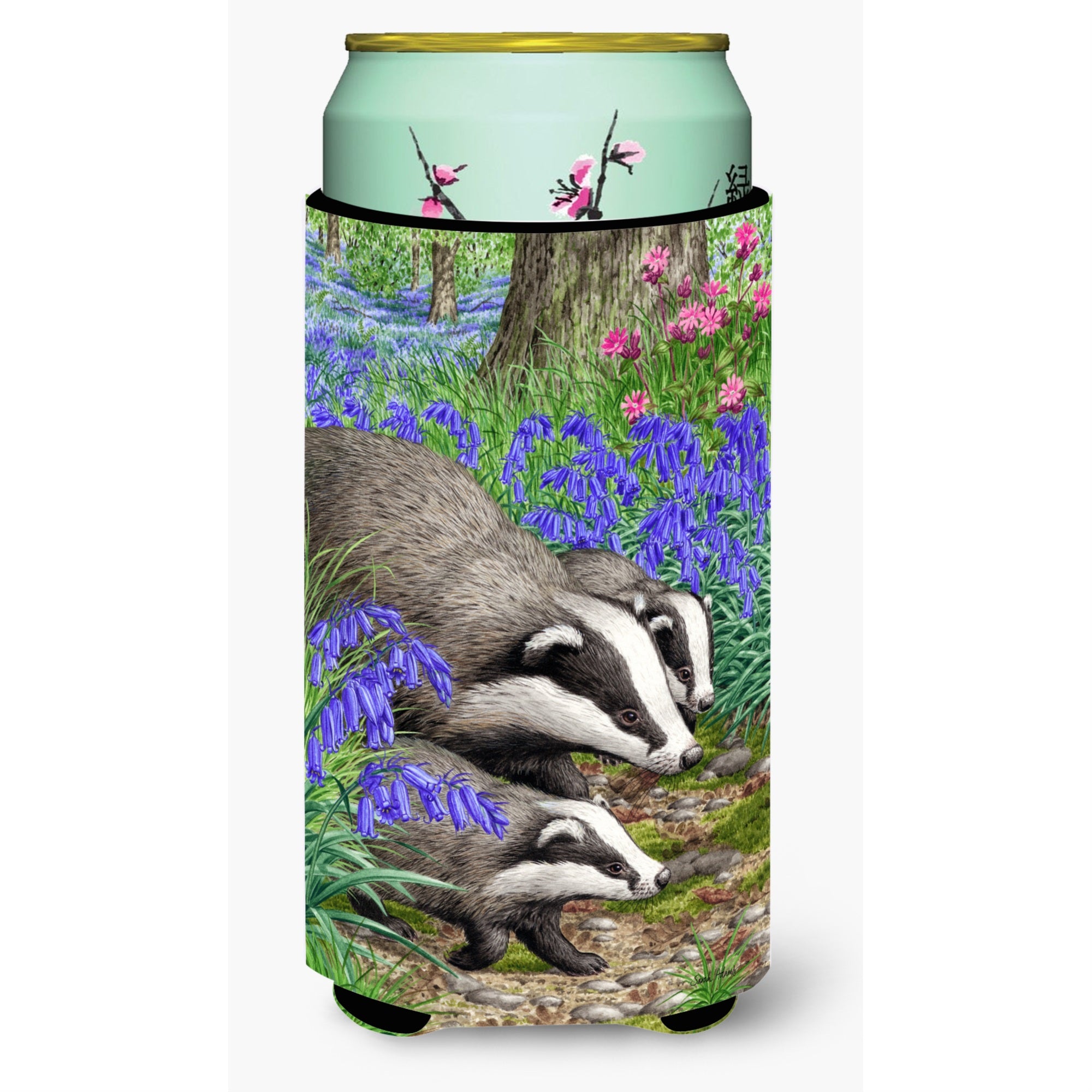 'Caroline'S Treasures Badgers Tall Boy Koozie Hugger, Multicolor''