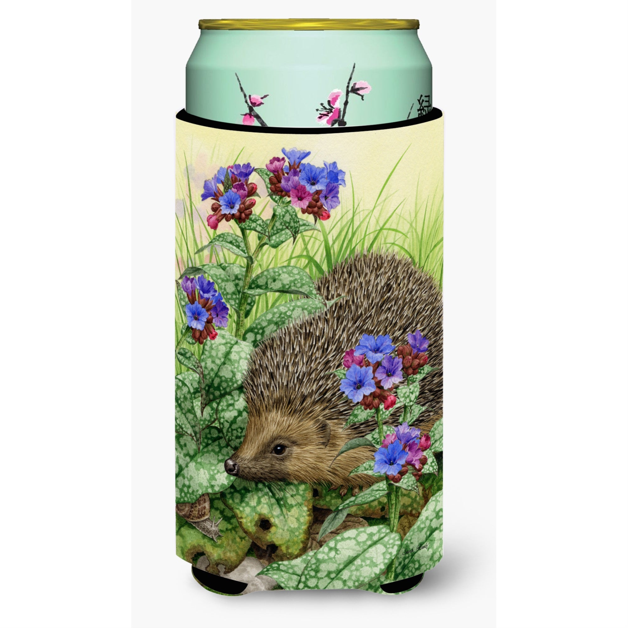 'Caroline'S Treasures Hedgehog Tall Boy Koozie Hugger, Multicolor''